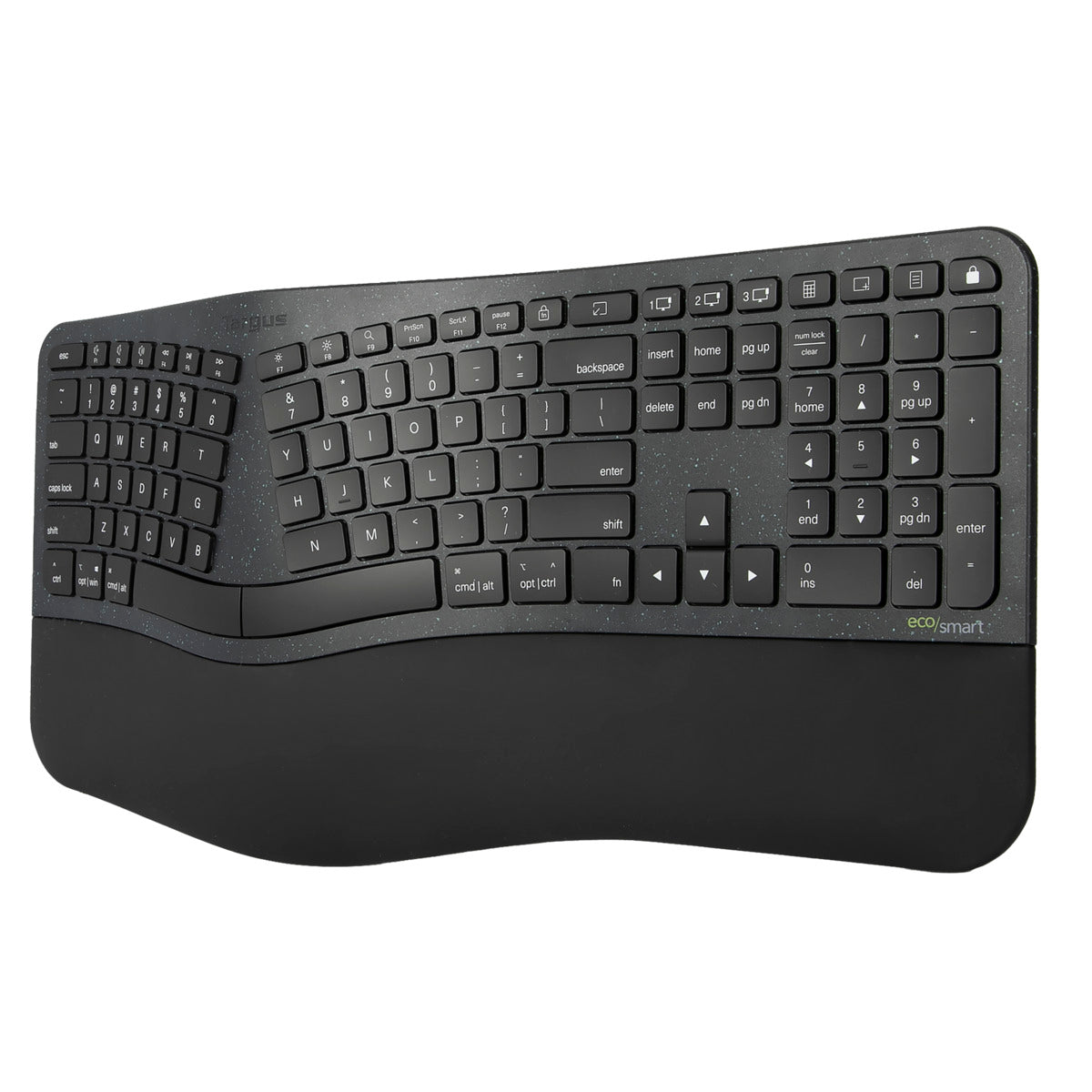 EcoSmart™ Ergonomic Keyboard and ErgoFlip™ Wireless Mouse Combo Set - Comfortable Wrist Support for Office, Gaming & Home Use - Reduce Carpal Tunnel & Typing Fatigue