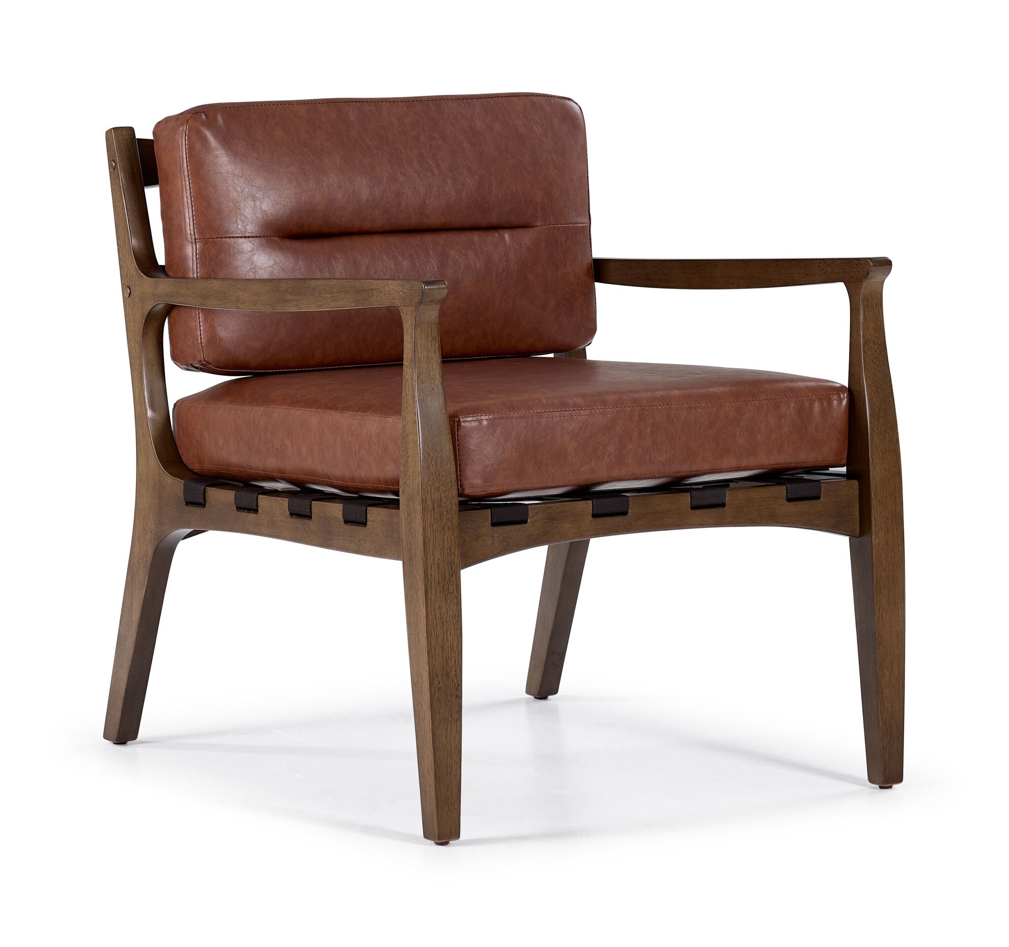 Clarke Accent Chair in Rich Brown - Stylish Living Room Seating for Home Decor & Cozy Reading Nook