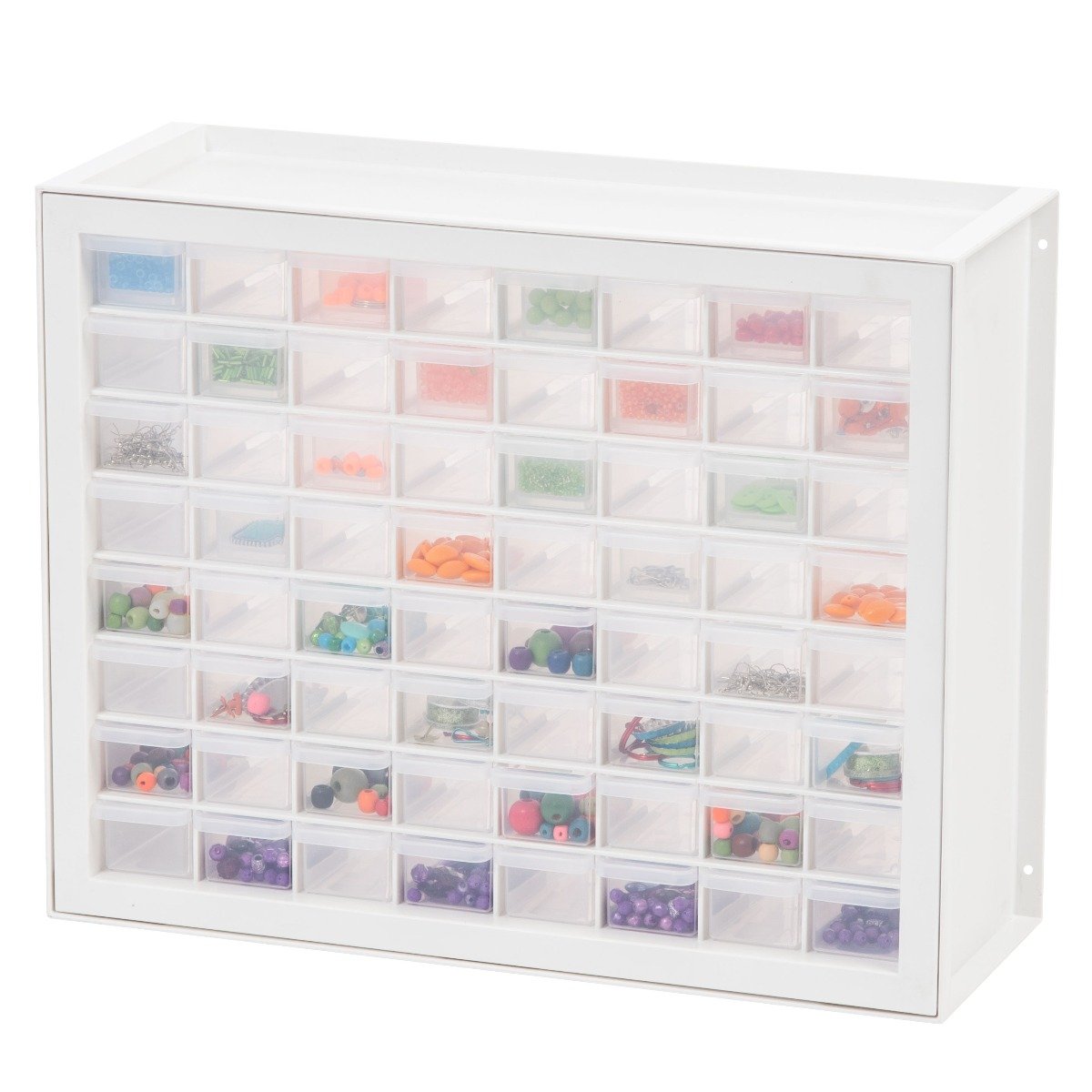 64-Drawer Storage Cabinet Organizer for Tools, Hardware & Craft Supplies - Perfect for Workshops, Garages & Home Organization