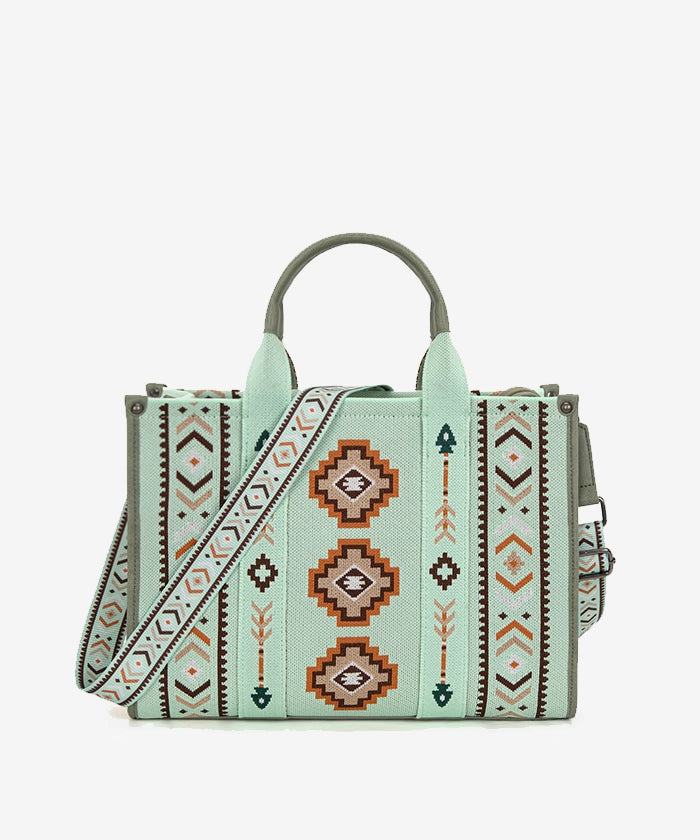 Montana West Aztec Retro Arrows Print Dual Sided Large Tote Bag for Women - Stylish Beach Tote, Work Bag & Everyday Carry Purse