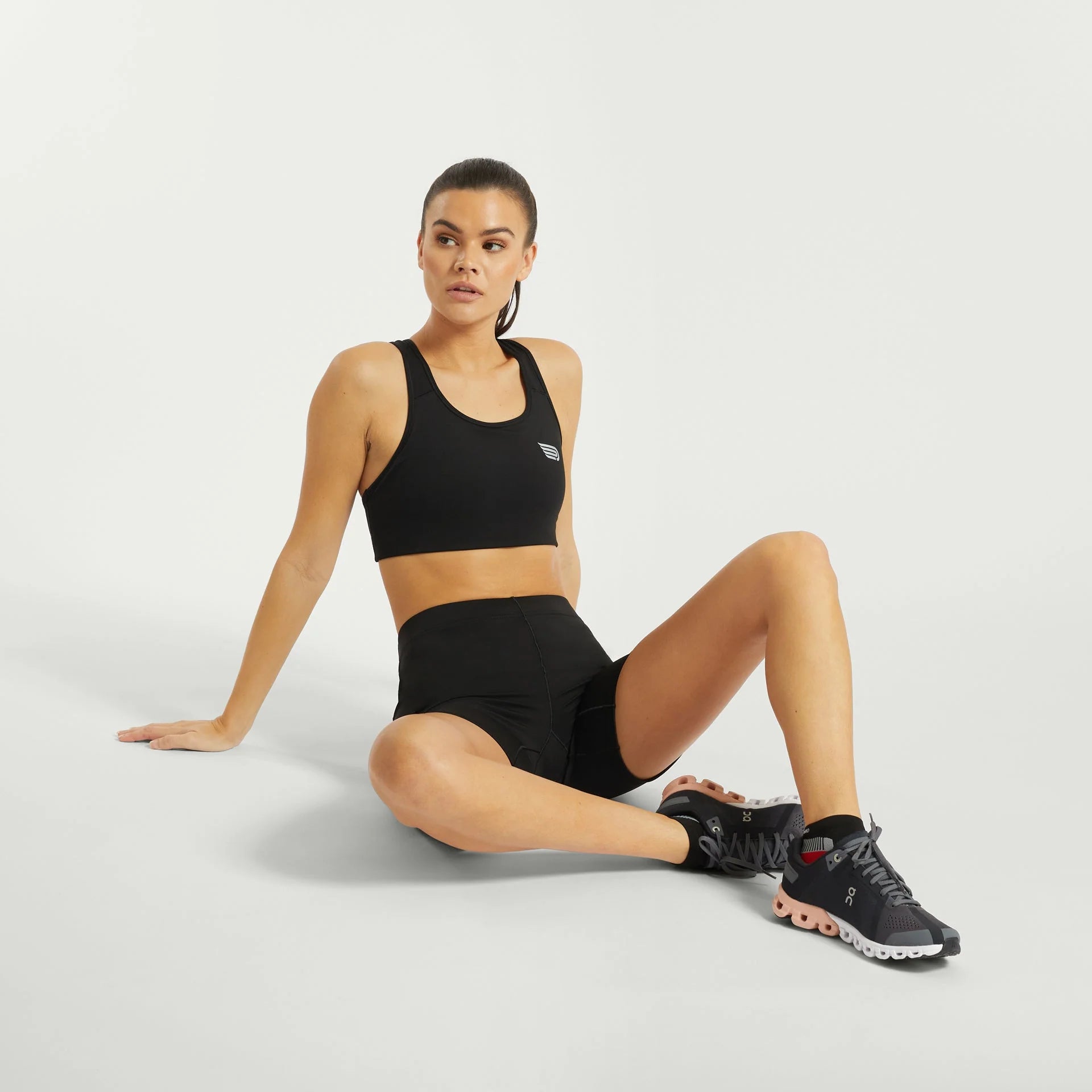 Pressio Women's EQ 3 Short Low Rise Workout Running Gym Yoga Athletic Shorts - Black | Comfortable Stretchy Activewear for Fitness & Lounge