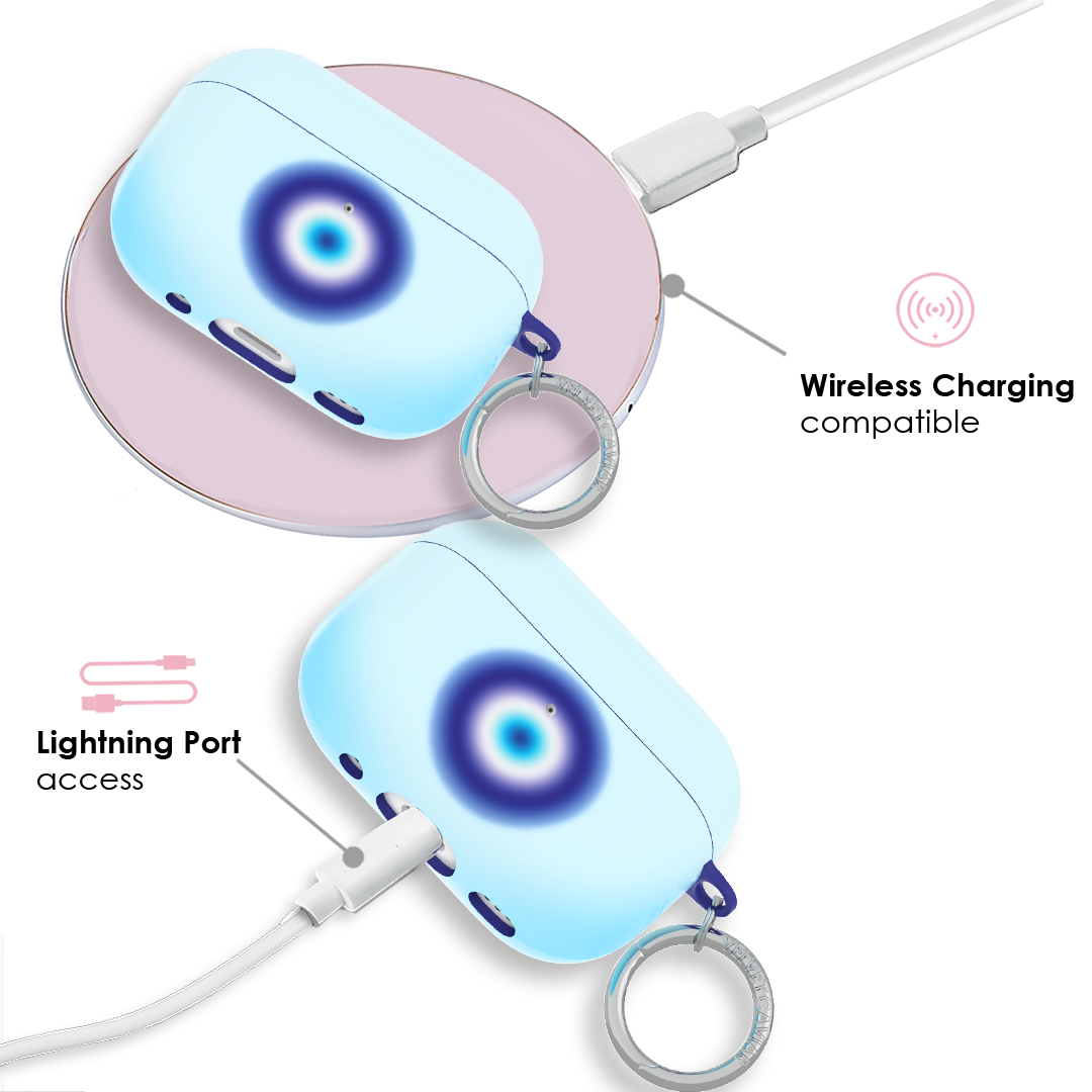 Evil Eye Protection Aura AirPod Case - Stylish & Protective Cover for AirPods Pro/1/2/3 - Perfect for Travel, Gym & Daily Use