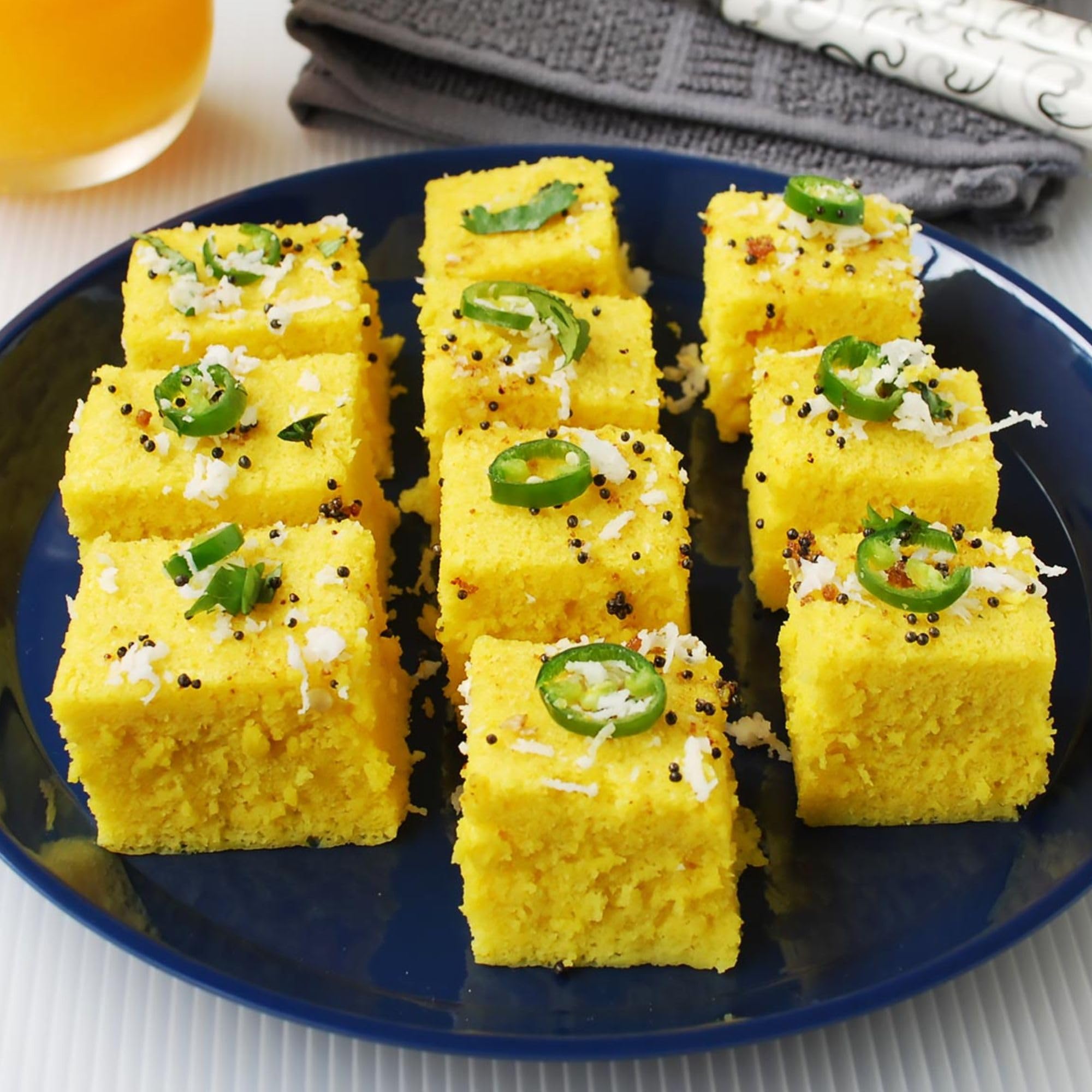 Instant Ganesh Khaman Dhokla Mix - Quick & Easy Indian Breakfast Snack, Ready to Cook, Pure Vegetarian, 200g (Pack of 3) - Perfect for Busy Mornings, Office Lunchboxes & Tea-Time Snacks