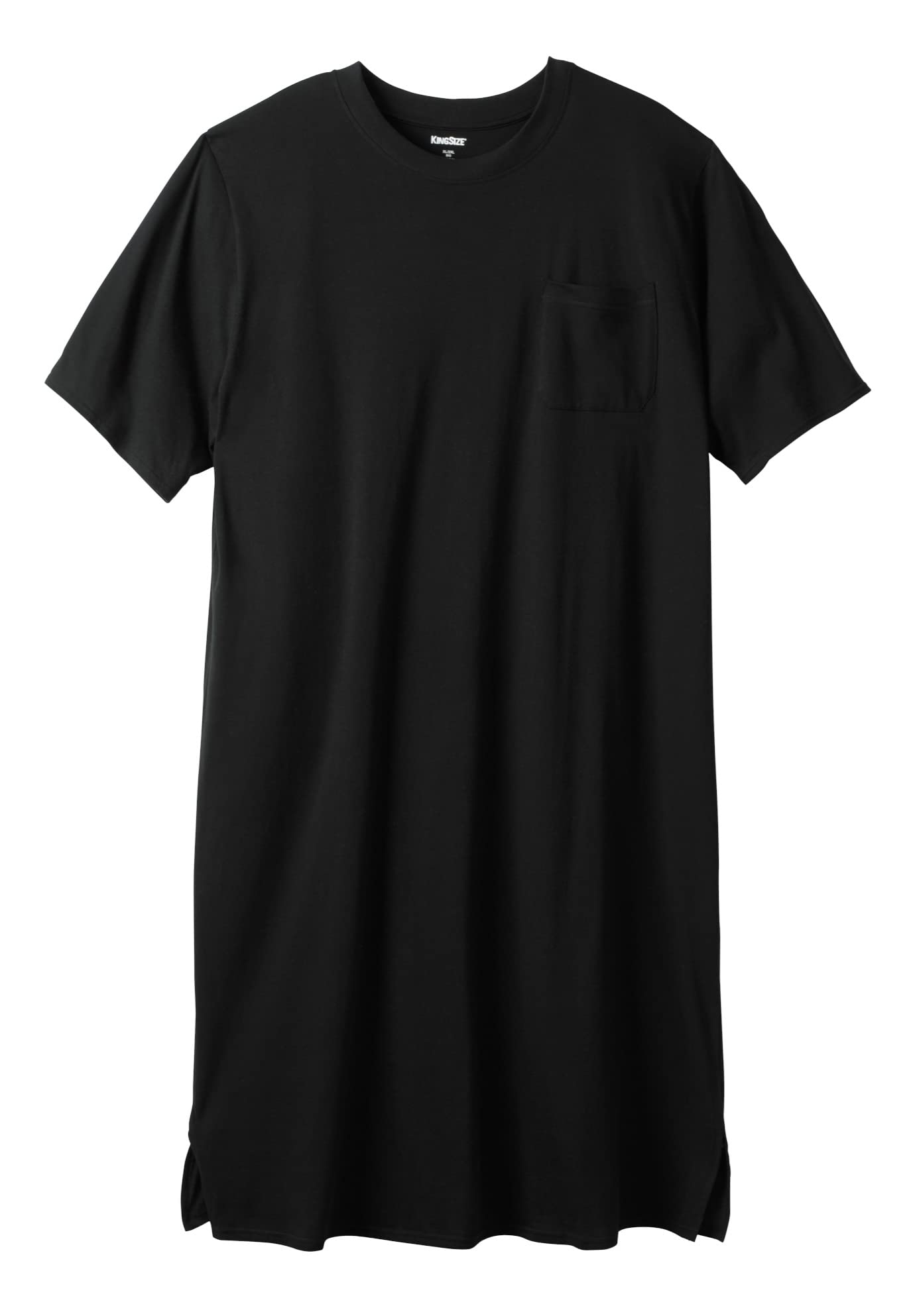 KingSize Men's Big & Tall Lightweight Cotton T-Shirt & Sleep Shirt - Comfortable Lounge Wear for Relaxing at Home or Sleeping