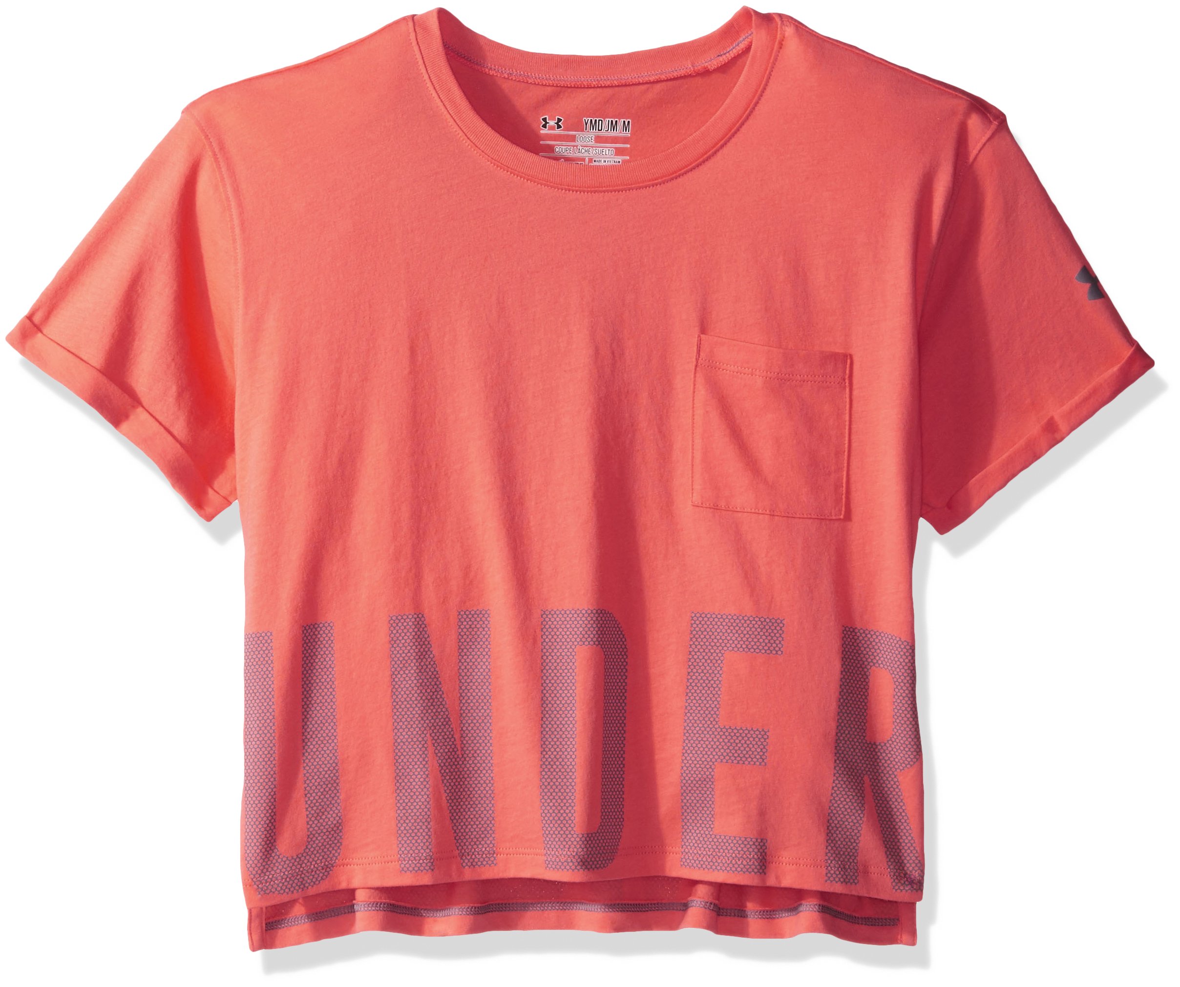 Under Armour Girls Studio Tee - Soft Cotton Short Sleeve T-Shirt for Active Kids | Perfect for School, Sports & Playtime