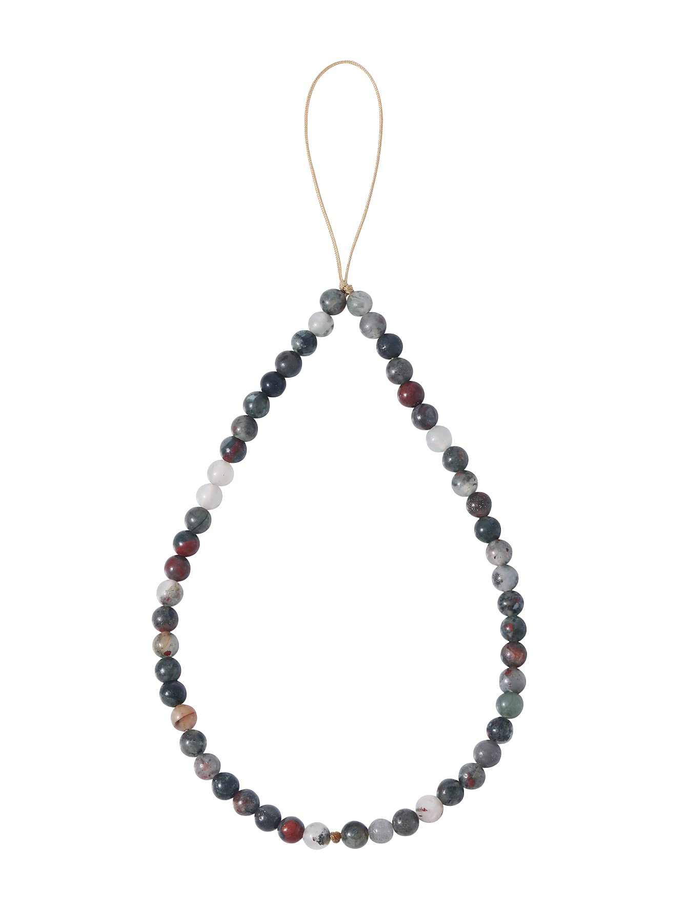 OAIITE Handmade Natural Semi-Precious Gemstone Beaded Phone Charm - Adjustable Lanyard Wrist Strap for iPhone, Samsung & Smartphones | Boho Jewelry Accessory for Women, Girls | Perfect Gift for Birthday, Party & Daily Use