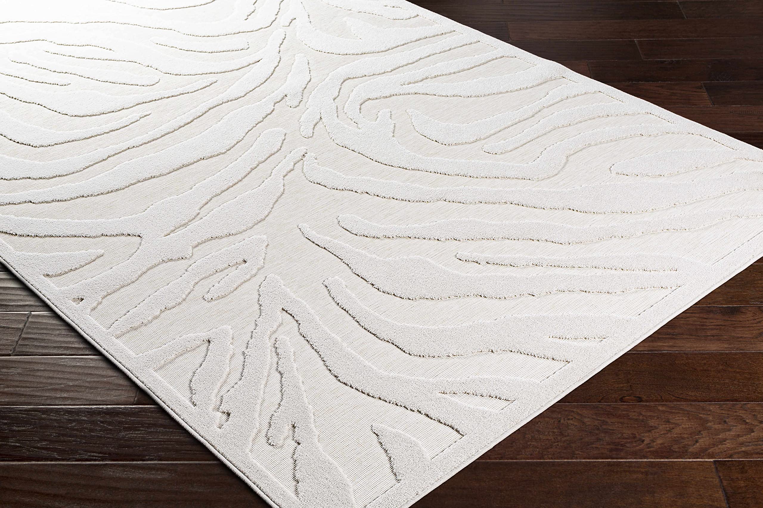 Modern Beige Hauteloom Benzonia Area Rug 6'7