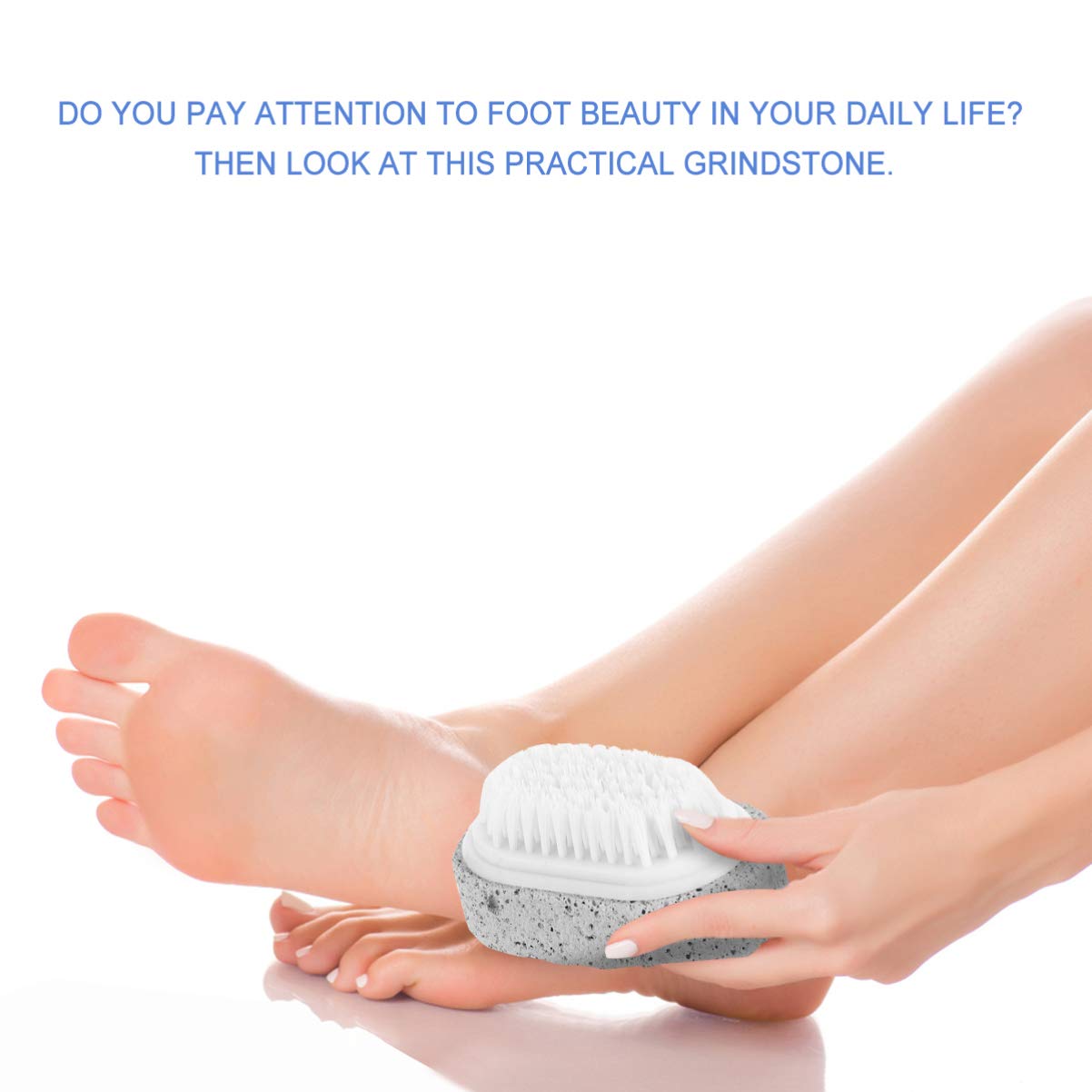 Natural Pumice Stone 6-Pack for Dead Skin Removal - Foot & Hand Exfoliator for Men & Women - Perfect for Pedicures & Home Spa