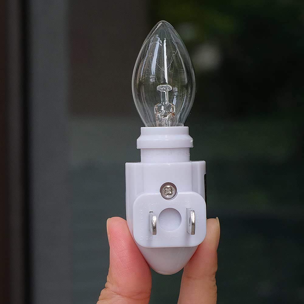 Stained Glass Angel Night Light - Plug-in Wall Nightlight for Hallway, Bedroom & Bathroom - Nature Inspired Home Decor - Perfect for Nursery, Kids Room & Gift Giving