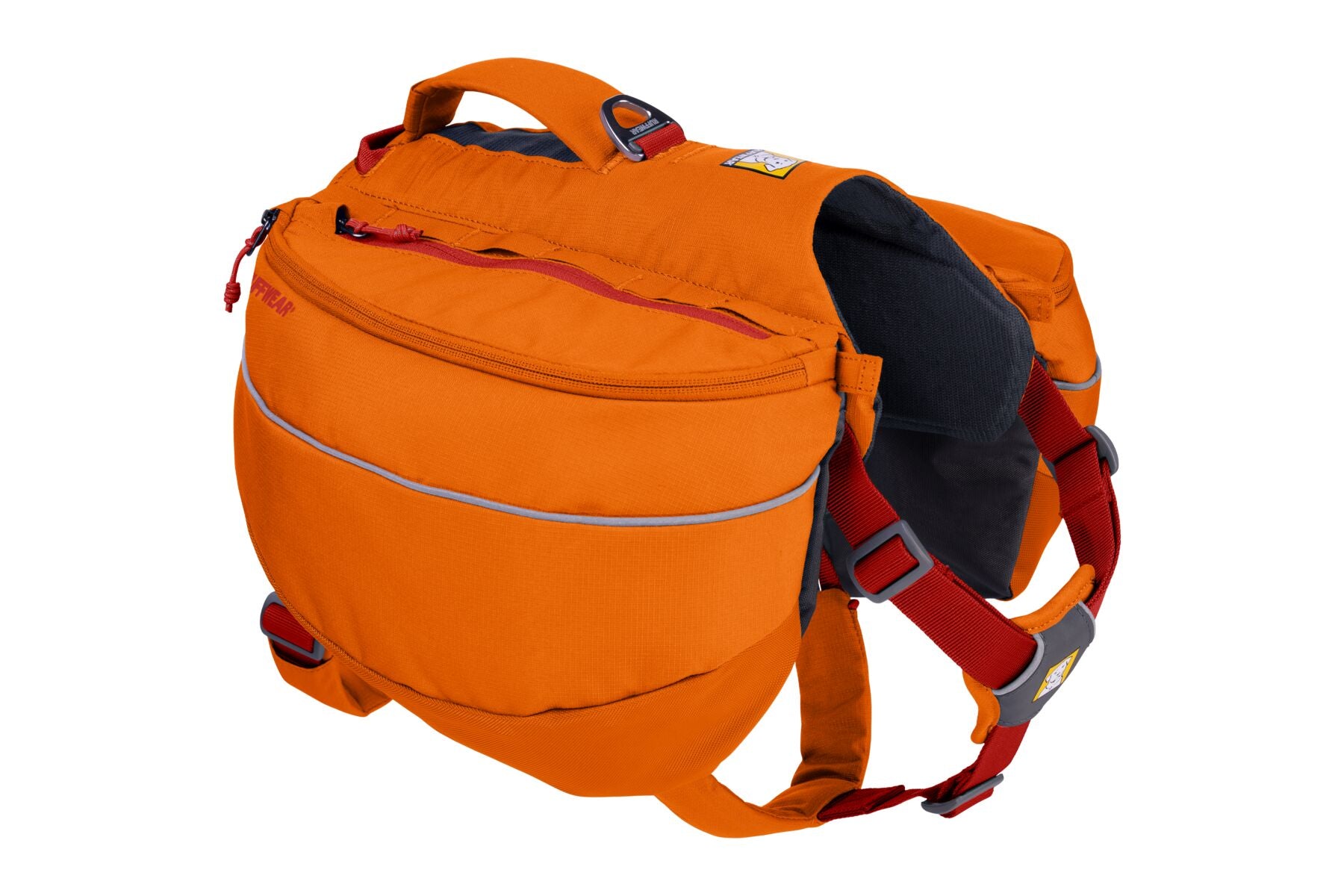 Ruffwear Approach Dog Pack - Campfire Orange, Adjustable Saddlebag for Hiking, Camping & Outdoor Adventures with Your Canine Companion