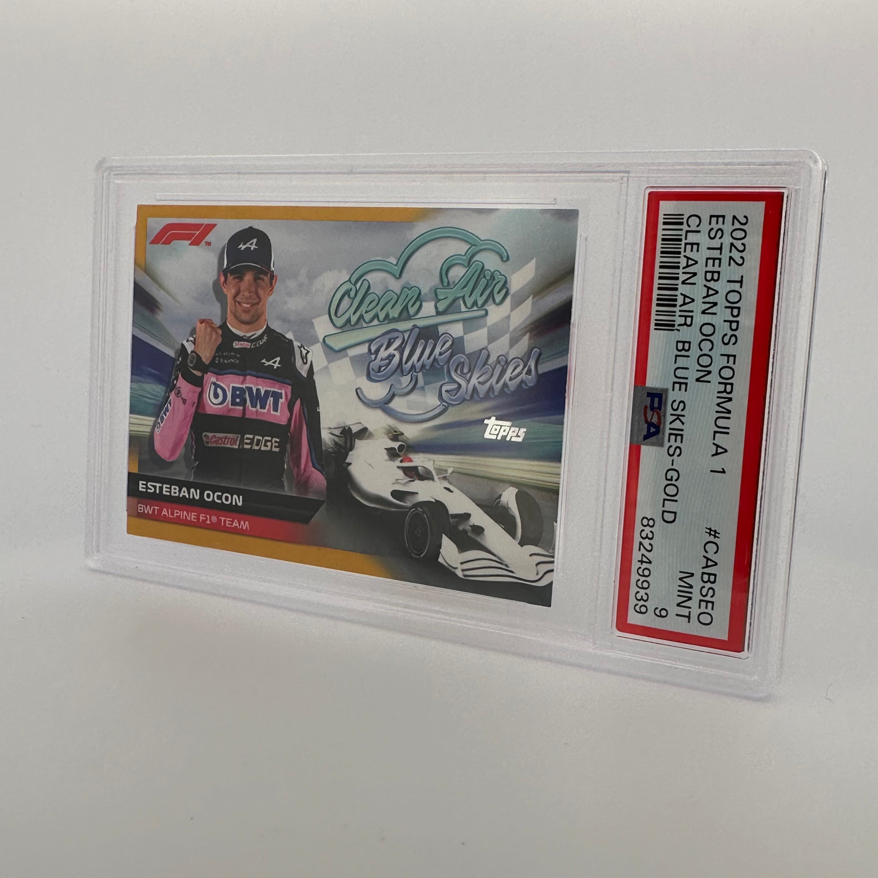 PSA 9 Graded 33/50 Esteban #CABSEO Clean Air Blue Skies Gold Parallel Baseball Card - Perfect for Collectors, Investors & Sports Memorabilia Displays