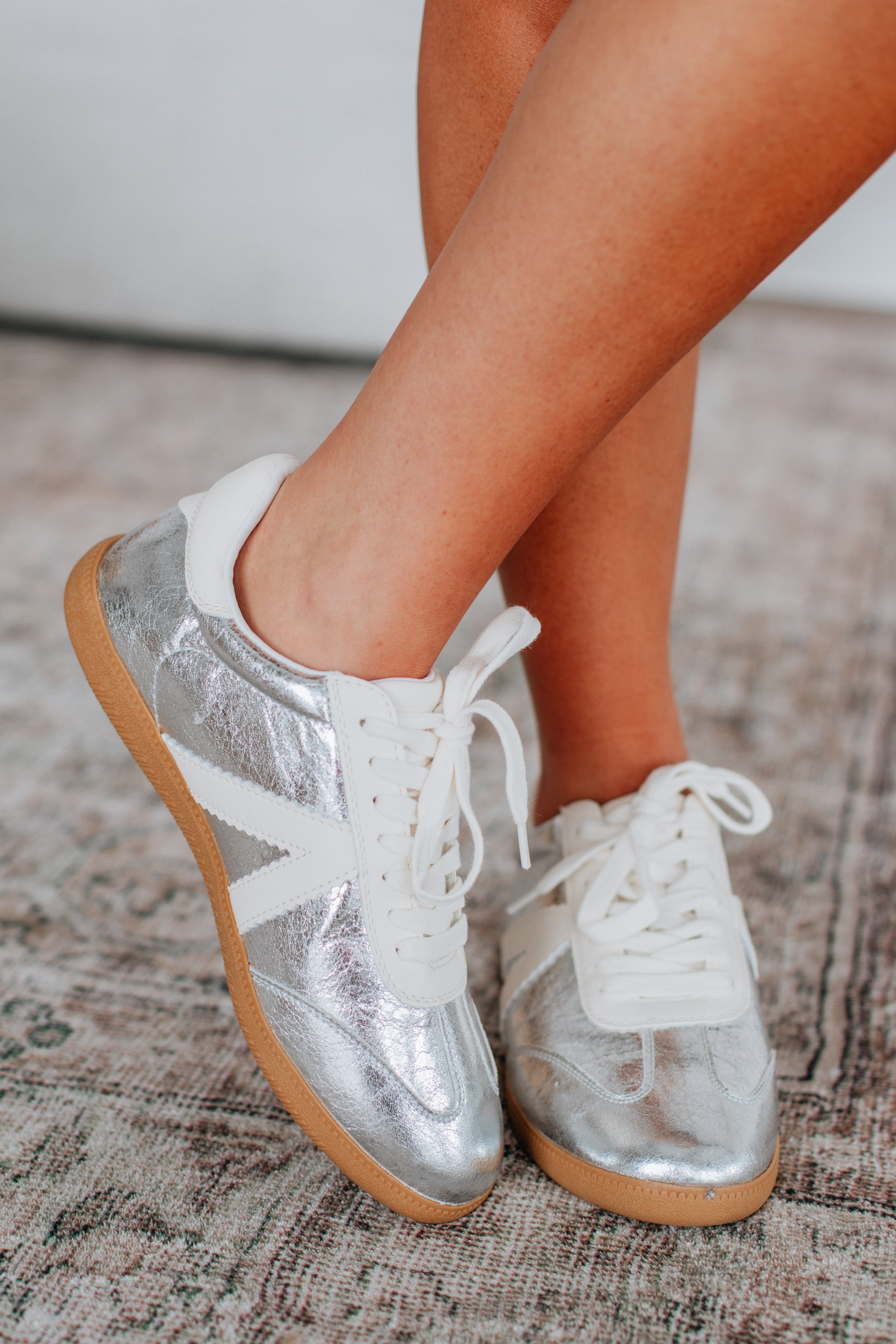 Can't Be Bothered Sneakers - Silver | Comfortable Slip-On Shoes for Men & Women | Perfect for Casual Wear, Running Errands & Everyday Use
