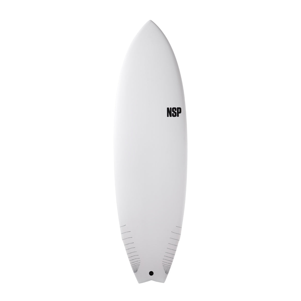 NSP Protech Fish 6'4 Surfboard - White Tint FTU Design for Performance Surfing | Perfect for Small to Medium Waves & Beach Adventures