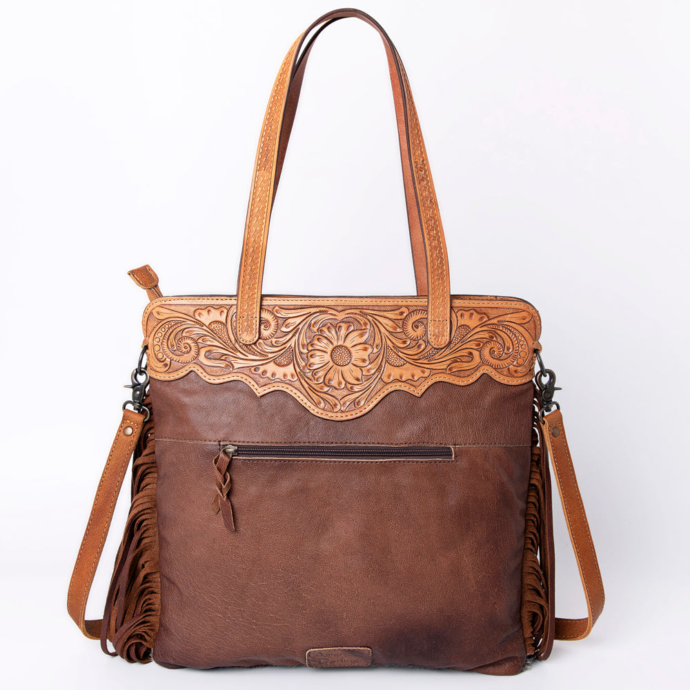 ADBG937A Genuine Leather Women's Western Handbag Purse - American Darling Hair On Cowhide Crossbody Bag for Country Music Festivals & Rodeo Events