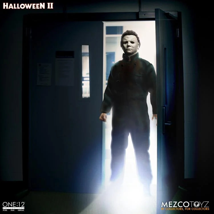 Halloween II One:12 Collective Michael Myers Action Figure - Premium Collectible for Horror Fans & Movie Enthusiasts - Perfect for Display, Cosplay, and Halloween Decorations