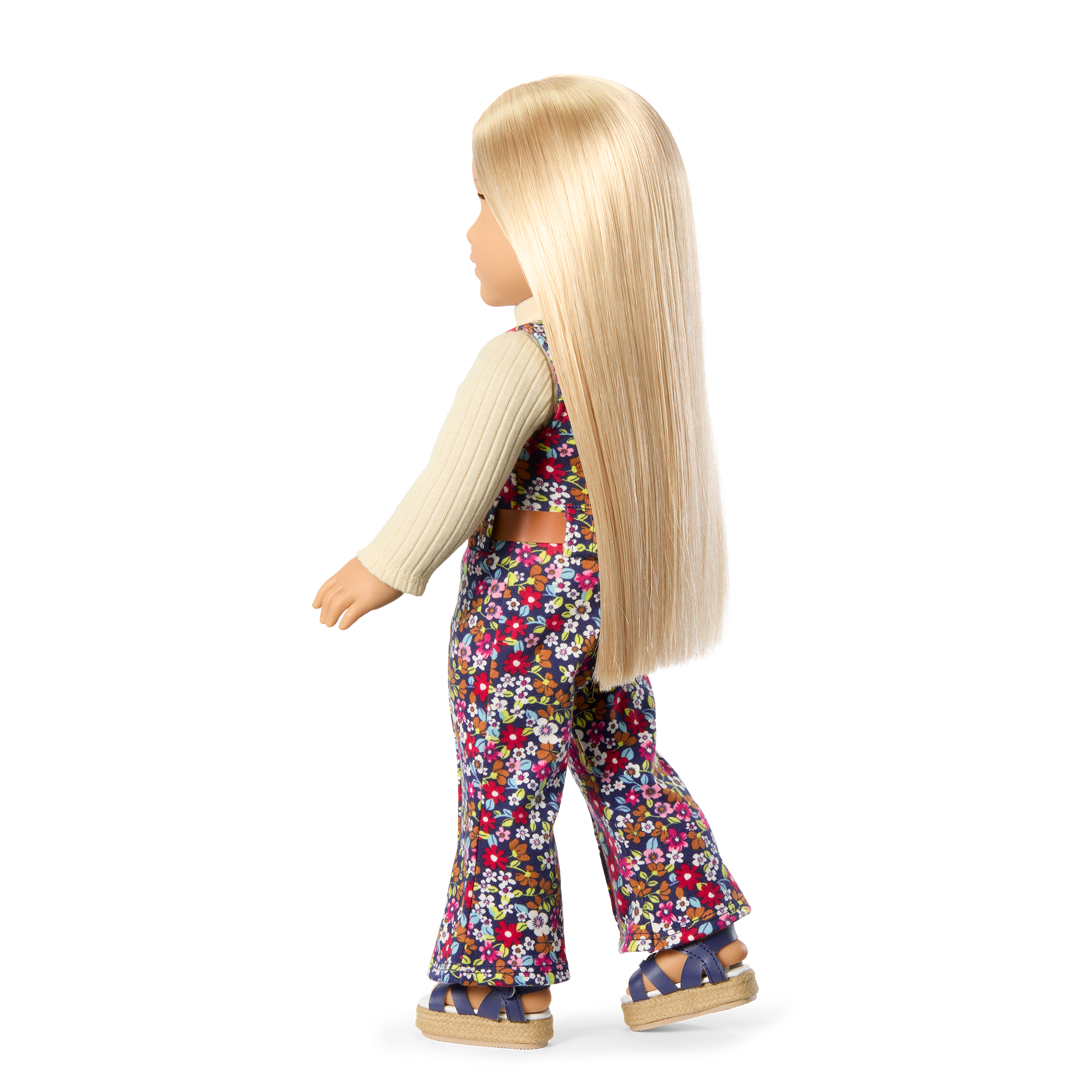Julie’s™ Floral Jumpsuit for 18 Inch Dolls - Historical Character Outfit - Perfect for American Girl Dolls, DIY Costume & Collectible Display