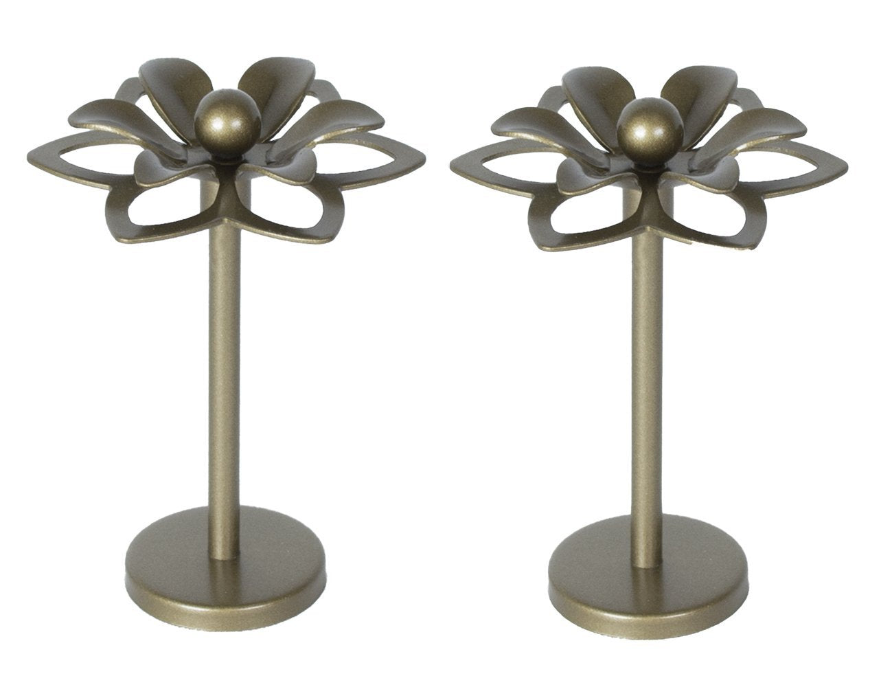 Crocus Medallion Drapery Holdback - Elegant Curtain Tieback Hook with 7 Finishes for Living Room, Bedroom & Window Decor