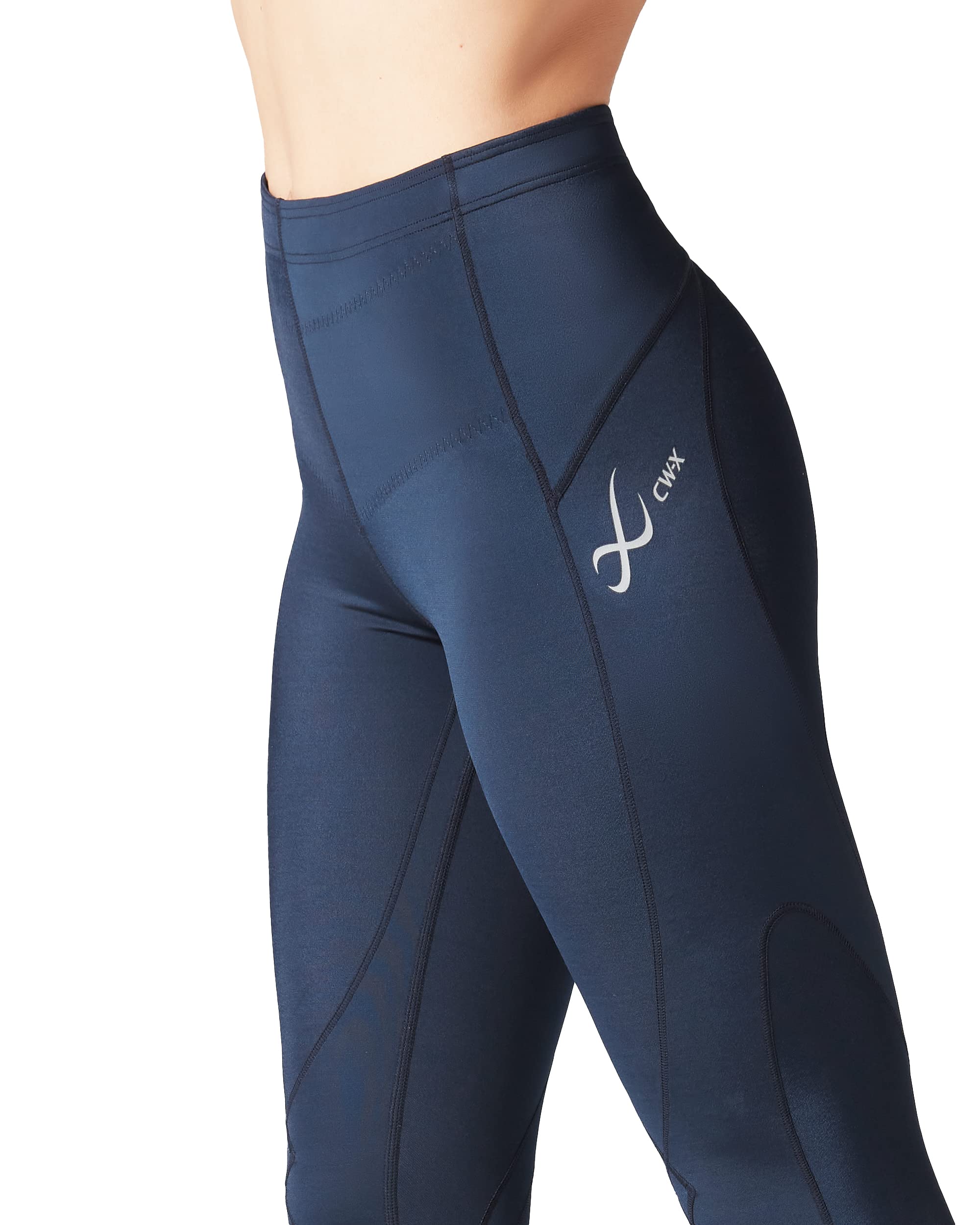 CW-X Women's Stabilyx Joint Support 3/4 Capri Compression Tight Pants - Knee & Hip Pain Relief for Running, Yoga & Workouts
