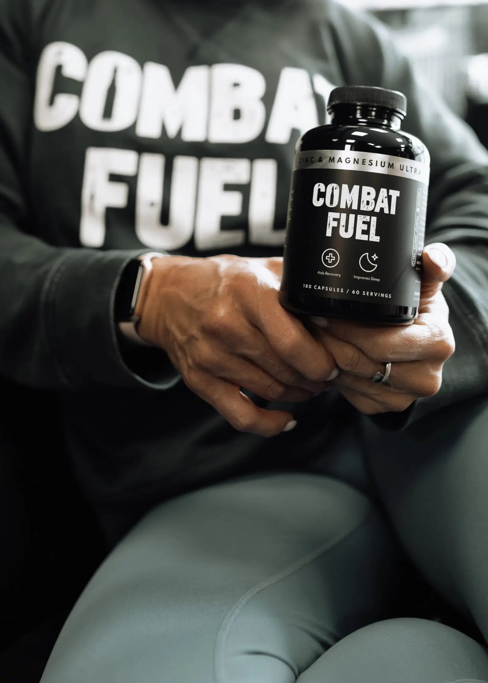 Combat Fuel Zinc & Magnesium Ultra 180 Capsules - Premium Immune Support & Muscle Recovery Supplement for Athletes & Fitness Enthusiasts - Boost Energy & Performance for Workouts, Training & Active Lifestyle