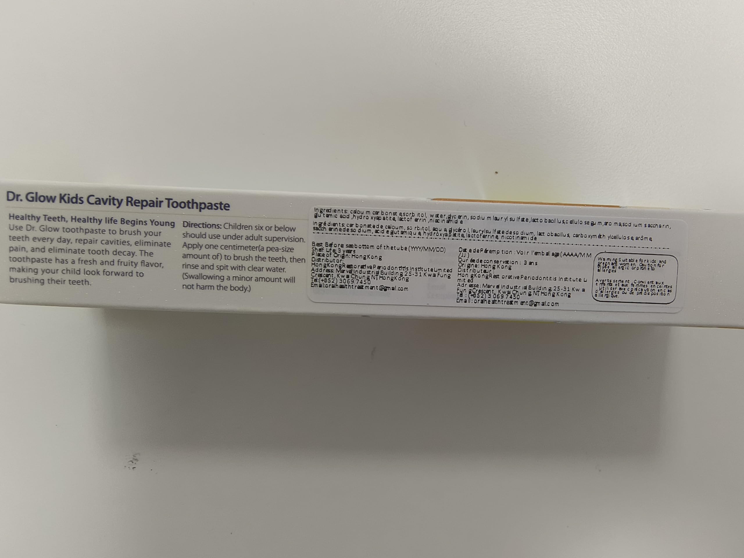 Hydroxyapatite Toothpaste for Kids - Fluoride-Free Cavity Repair & Enamel Remineralization | Toddler Toothpaste with Natural Fruit Flavor (1.76oz) - Gentle Daily Care for Sensitive Teeth & Healthy Smiles