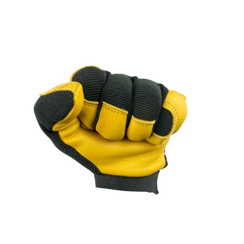 White's Signature Series Leather/Fabric Metal Detector Gloves - Durable, Comfortable & Protective for Treasure Hunting, Beach Combing & Outdoor Adventures