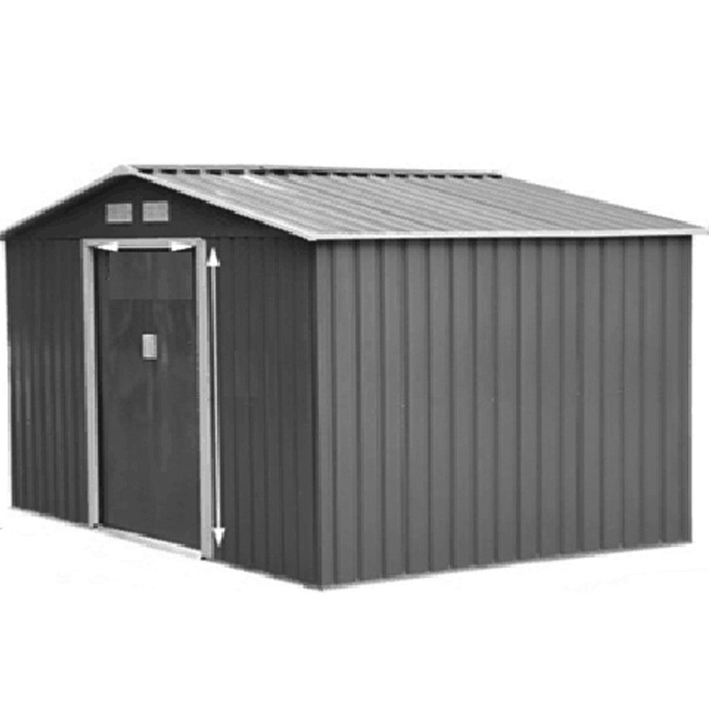 BM670 Heavy Duty Garden Shed Tool Storage 2.57x3.12x1.92M - Weatherproof Outdoor Storage Solution for Gardening Tools, Lawn Equipment & Backyard Organization