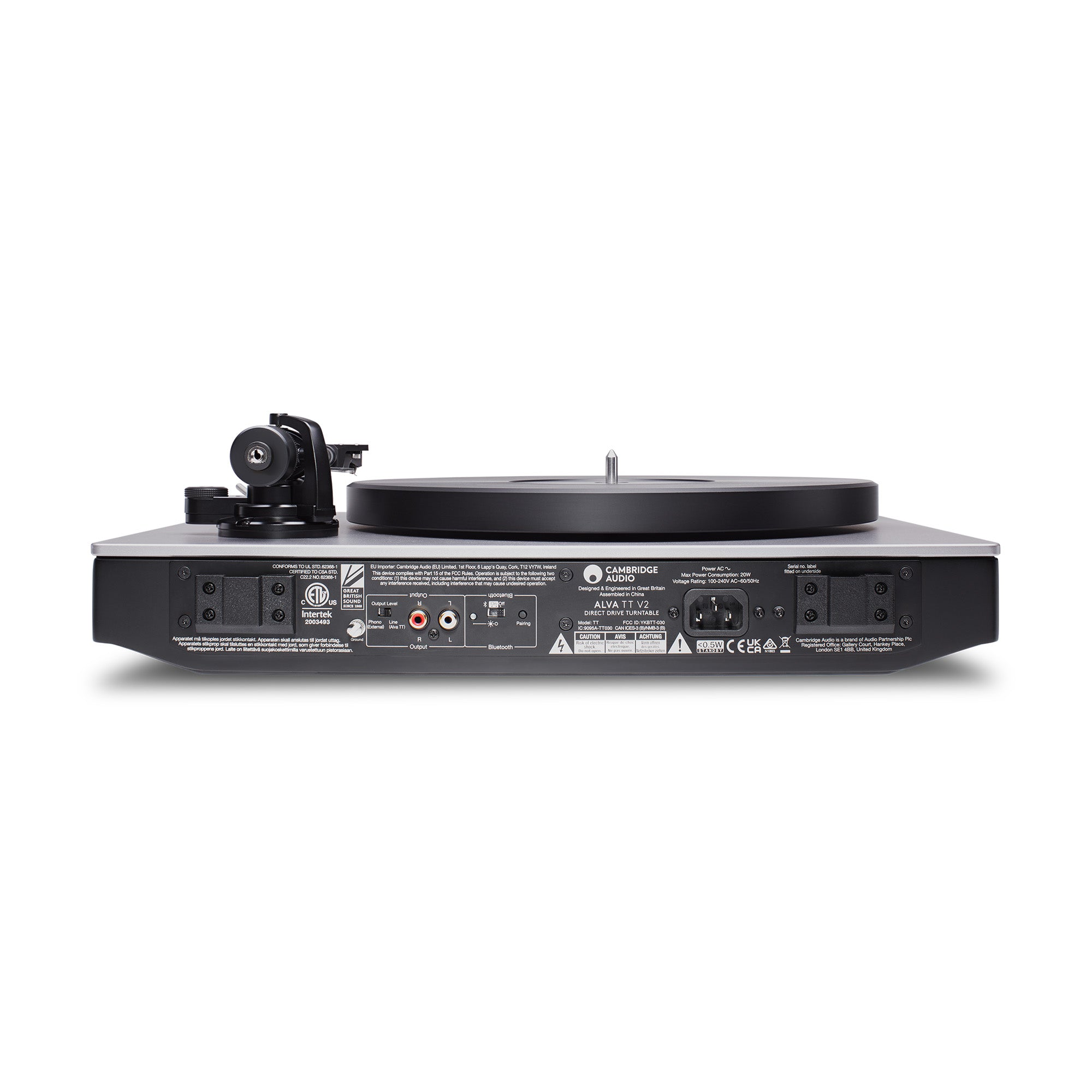 Cambridge Audio Alva TT v2 Premium Direct Drive Bluetooth Turntable with aptX HD - Perfect for Vinyl Enthusiasts & Home Audio Systems