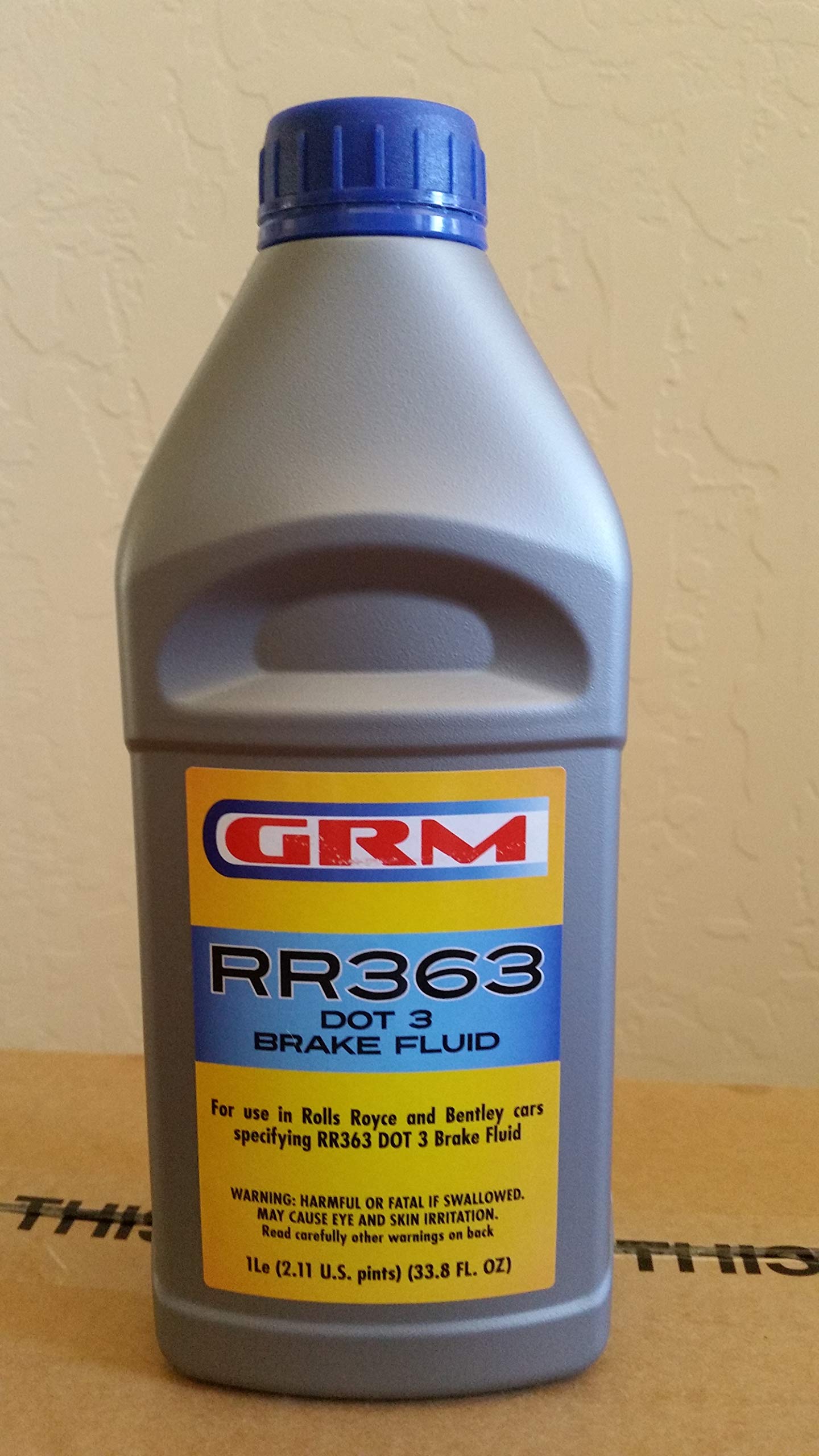 RR363 Heavy Duty Brake Fluid - 10 Pack of 1 Liter Bottles for High Performance Cars, Trucks & Motorcycles | DOT 4 Synthetic Formula for Extreme Temperatures & Stop-and-Go Traffic