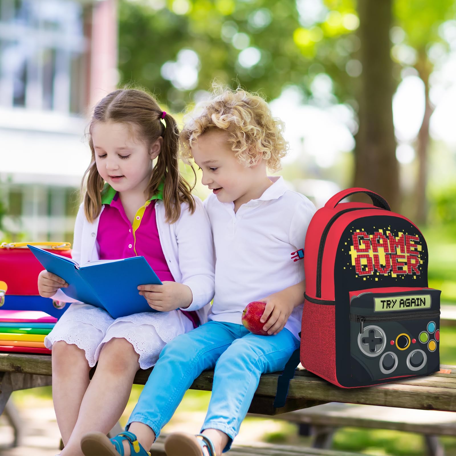 Boys School Backpack - Durable Kids Backpack for Elementary & Middle School Students, Teen Travel Backpack for Men - Perfect for School, Gaming & Outdoor Adventures