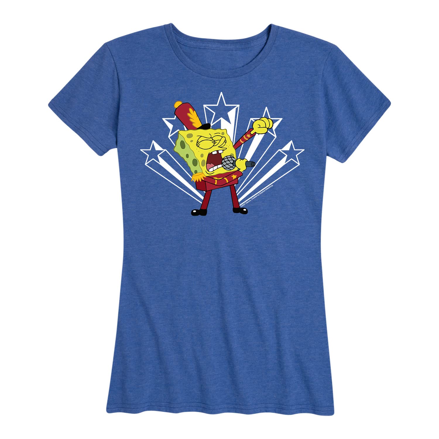 Spongebob SquarePants Bikini Bottom Bubble Bowl Graphic T-Shirt - Women's Short Sleeve Cotton Tee - Cartoon Character Apparel for Casual Wear & Fan Gifts