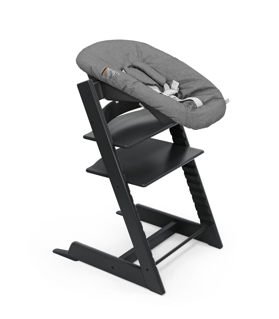 Stokke Tripp Trapp Adjustable High Chair with Baby Cushion & Newborn Set - Includes Removable Tray for Easy Feeding - Perfect for Infants to Toddlers at Home or Restaurant