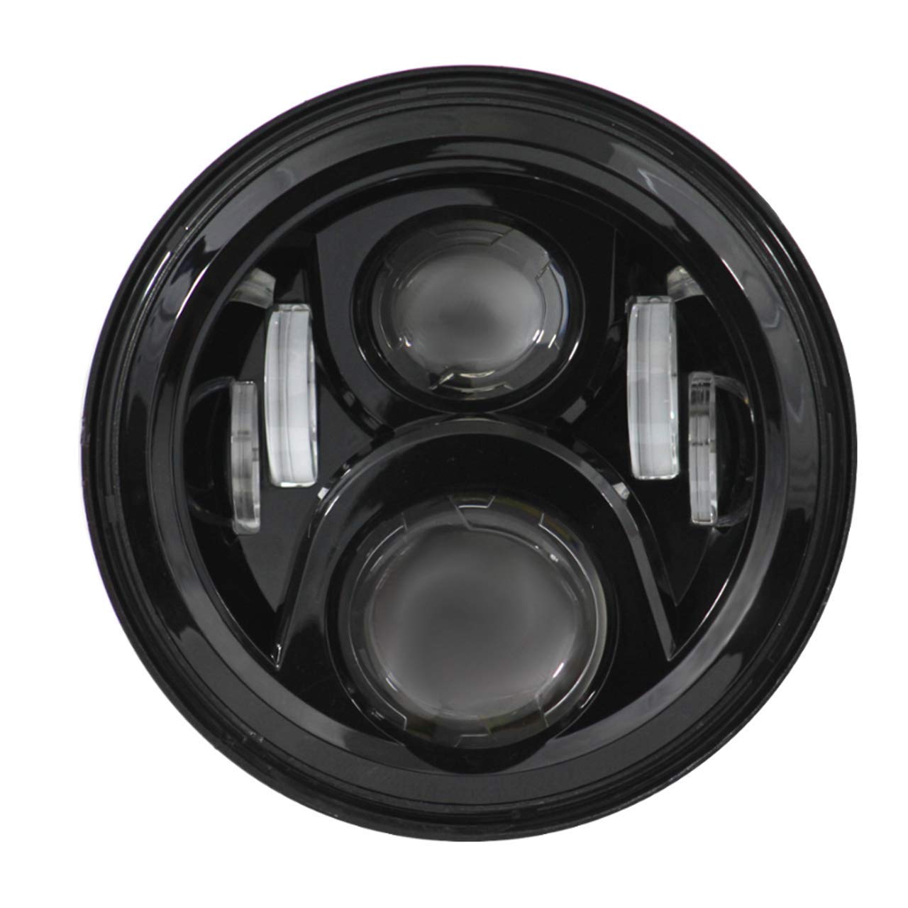Eagle Lights 8700G2 7 Inch Round Generation II LED Headlight for Harley Davidson Motorcycles - Compatible with 2014+ Models, Includes Adapter Wire (Black) - Upgrade Your Bike for Night Riding & Enhanced Visibility