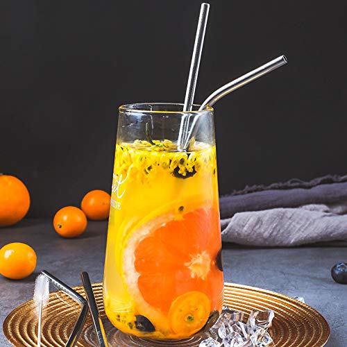 50 Pack Stainless Steel Metal Straws - 10.5