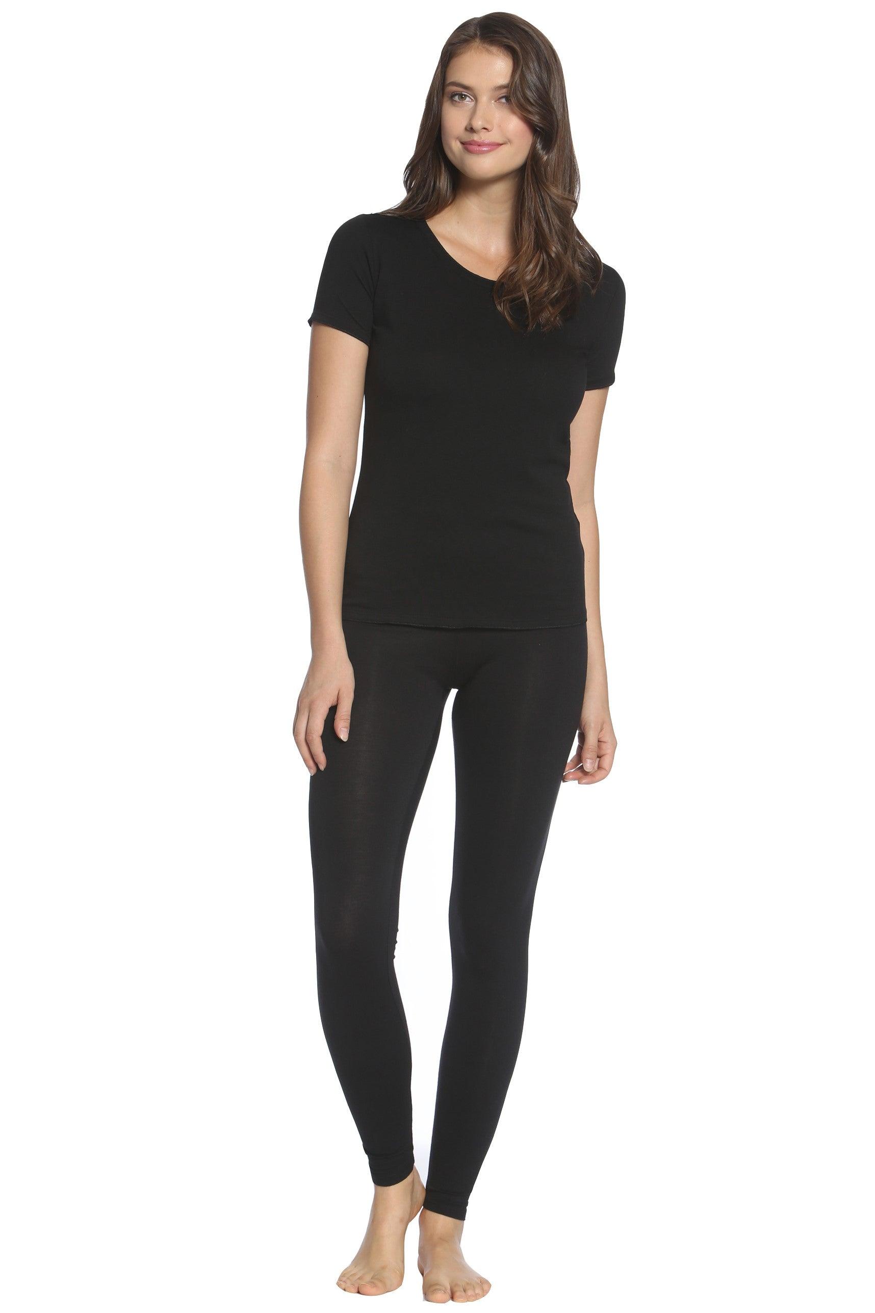 High Waist Yoga Pants for Women - Wide Elastic Waistband Workout Leggings - Comfortable Stretchy Tummy Control Gym Running Tights for Fitness, Lounge & Everyday Wear