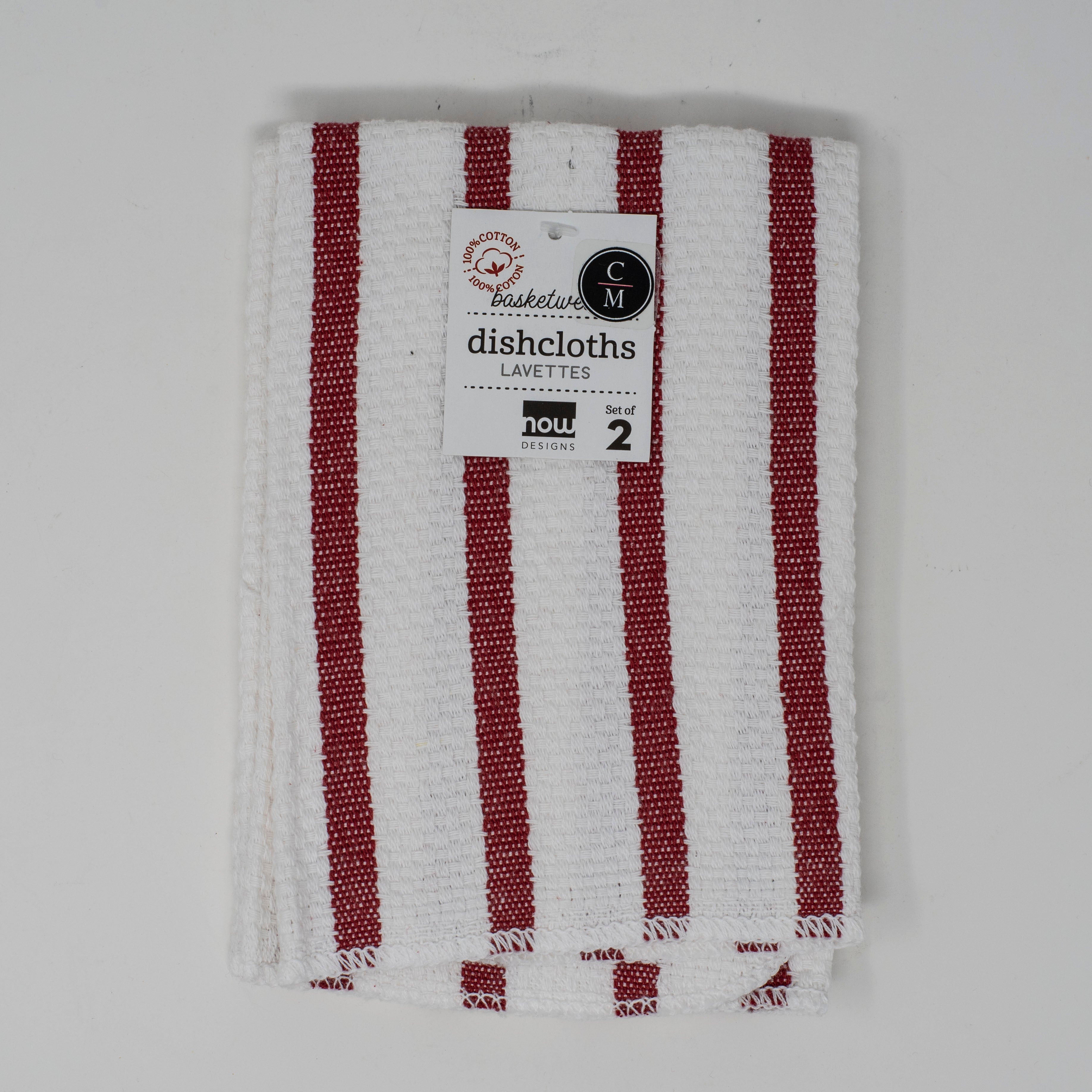 Premium Basketweave Dish Cloth Set - 100% Cotton, Absorbent & Fast-Drying Kitchen Towels for Washing Dishes, Cleaning Countertops & Hand Drying (6-Pack) - Ideal for Eco-Friendly Home, Restaurant & RV Use