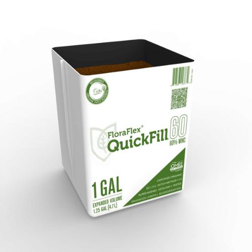 Floraflex 1 Gallon 60% WHC Quickfill Hydroponic Grow Bag - Bulk Pack of 40,000 for Commercial Hydroponics & Indoor Gardening - Ideal for Large-Scale Grow Operations, Greenhouses, and Vertical Farming Systems