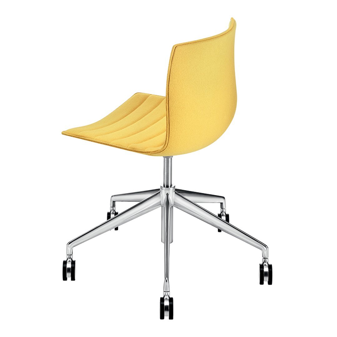 5-Star Swivel Base Upholstered Office Chair - Catifa 46 Ergonomic Executive Chair for Home & Office - Comfortable Desk Chair with Adjustable Height for Work & Study
