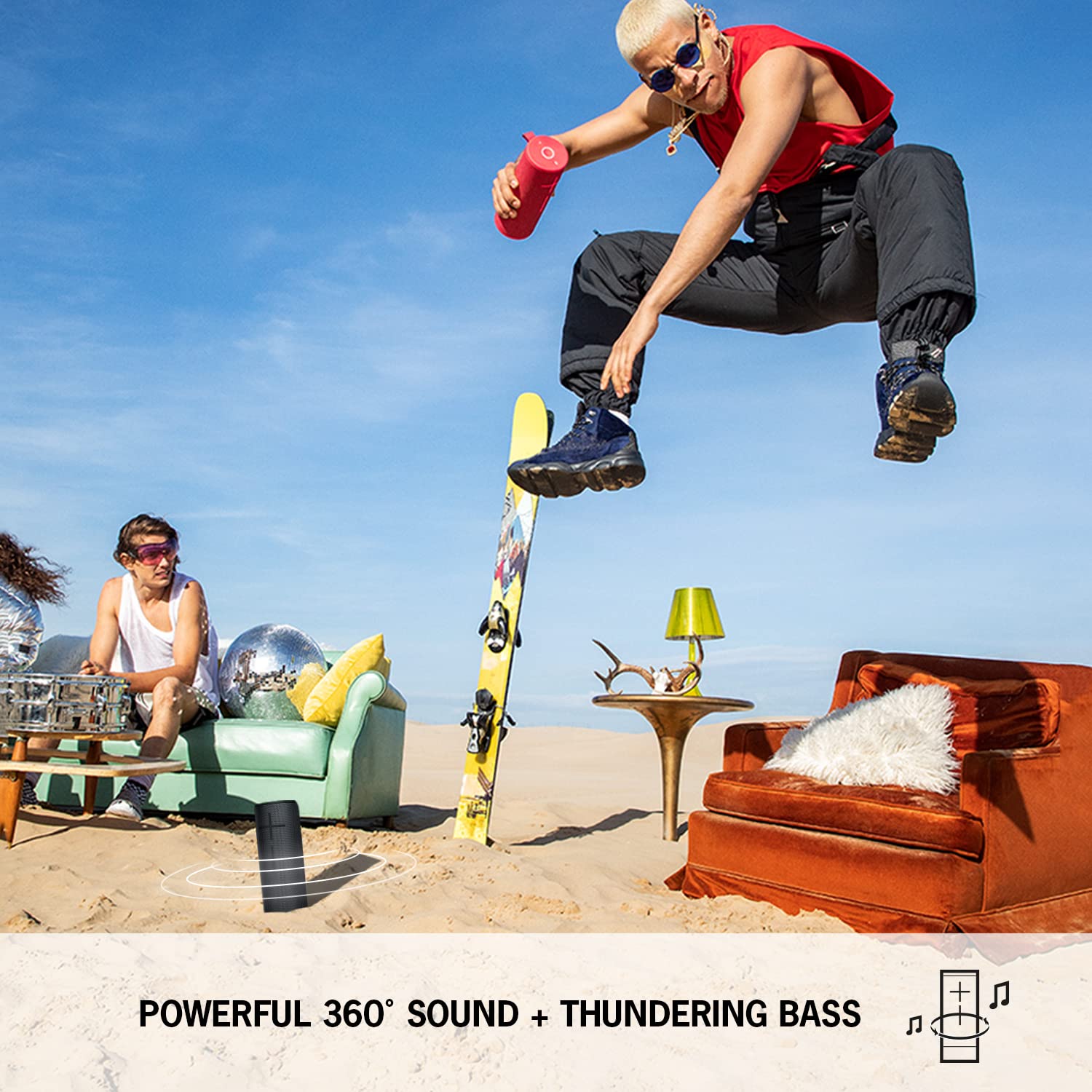 Ultimate Ears MEGABOOM 3 Wireless Bluetooth Speaker - Powerful Sound with Thundering Bass, 20-Hour Battery, 45m Range, Waterproof & Magic Button (Ultraviolet Purple) | Perfect for Outdoor Adventures, Pool Parties & Home Entertainment