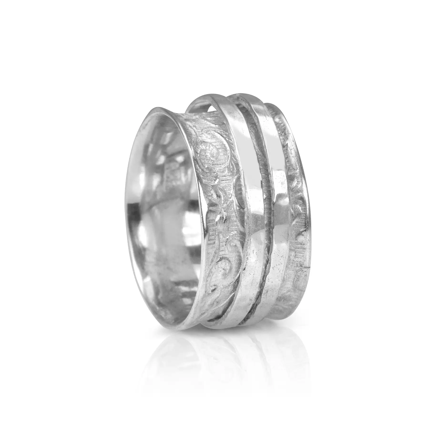 Devi Meditation Ring for Women - Stainless Steel Spiritual Jewelry for Yoga, Mindfulness & Stress Relief - Perfect for Meditation, Chakra Balancing & Daily Wear
