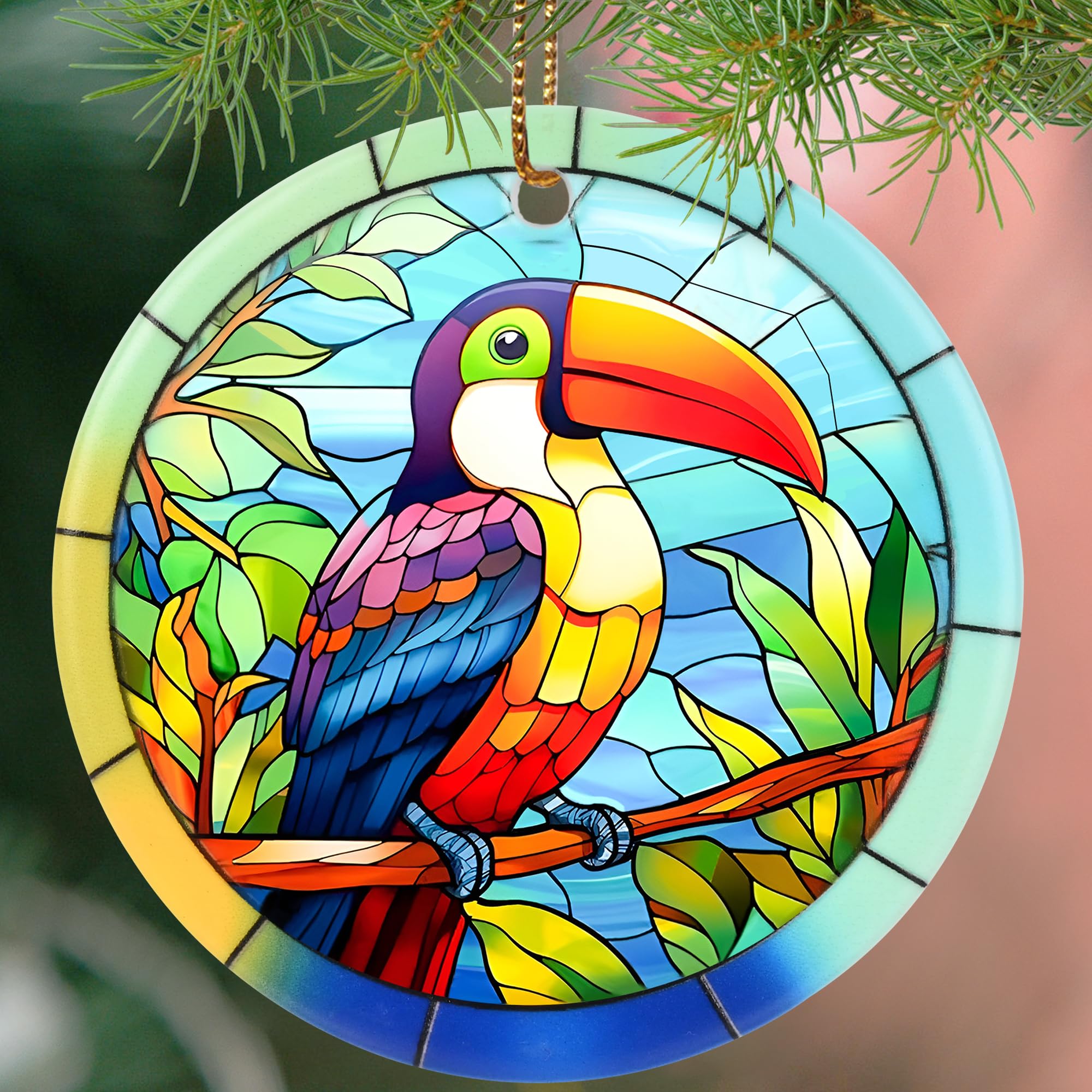 2025 Toucan Christmas Ornament - Handmade Touber Toucan Holiday Tree Decoration for Bird Lovers | Perfect Christmas Keepsake Gift & Festive Home Decor | Ideal for Xmas Trees, Gift Exchanges & Tropical Themed Parties