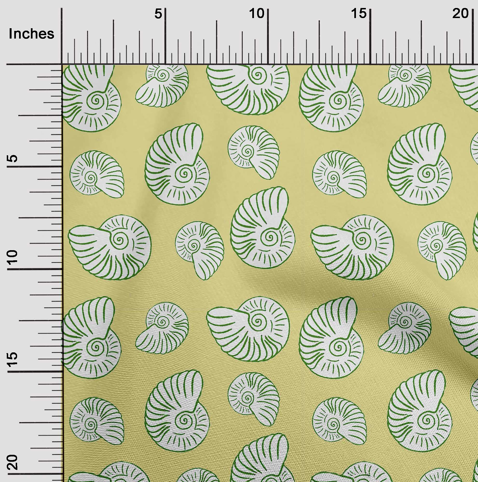 oneOone Velvet Lime Fabric - 58 Inch Wide Printed Nautical Sewing Material for DIY Clothing & Home Decor | Perfect for Dresses, Curtains, and Craft Projects
