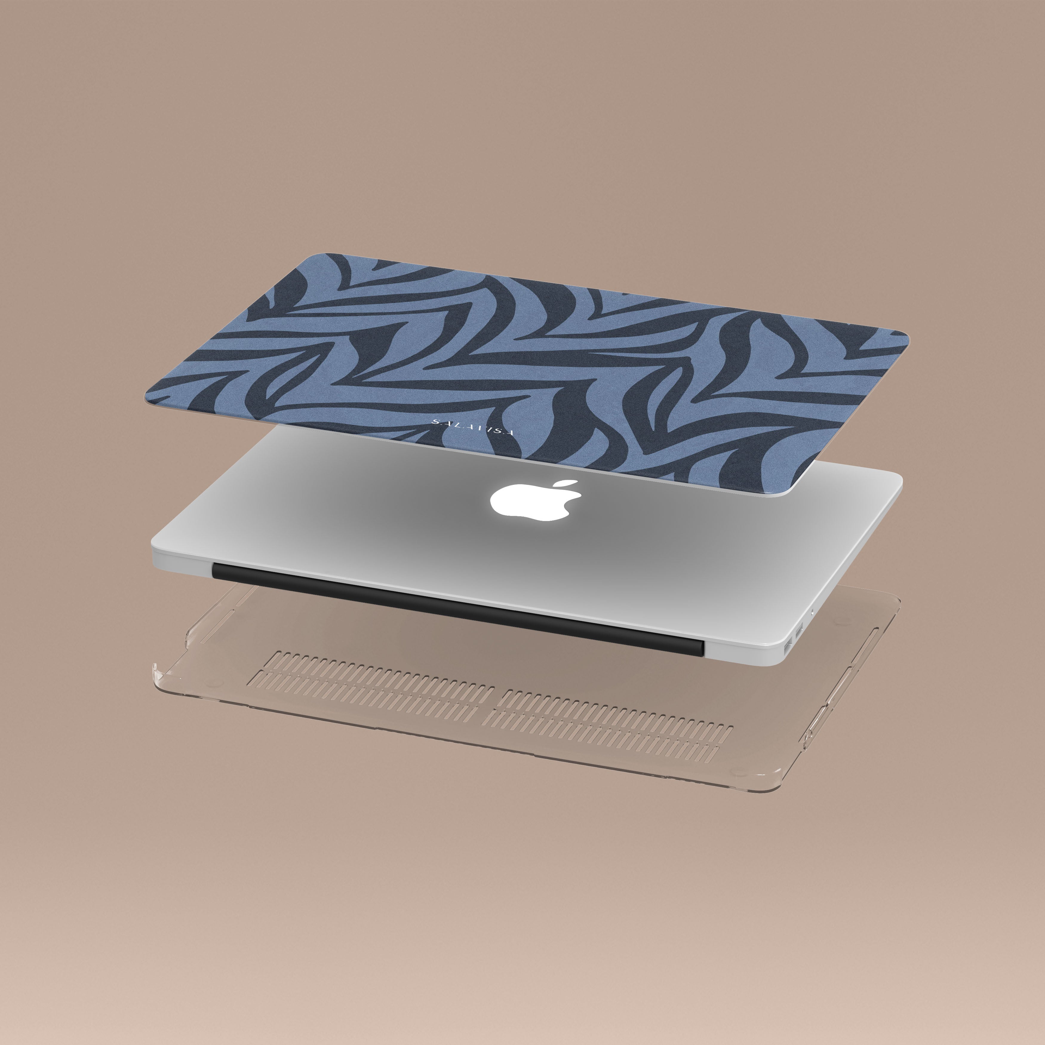 Durable Blue Zebra Pattern MacBook Pro/Air Case - Slim Protective Cover for MacBook Pro 13/15 inch & MacBook Air 13 inch - Perfect for Work, Travel & School Use