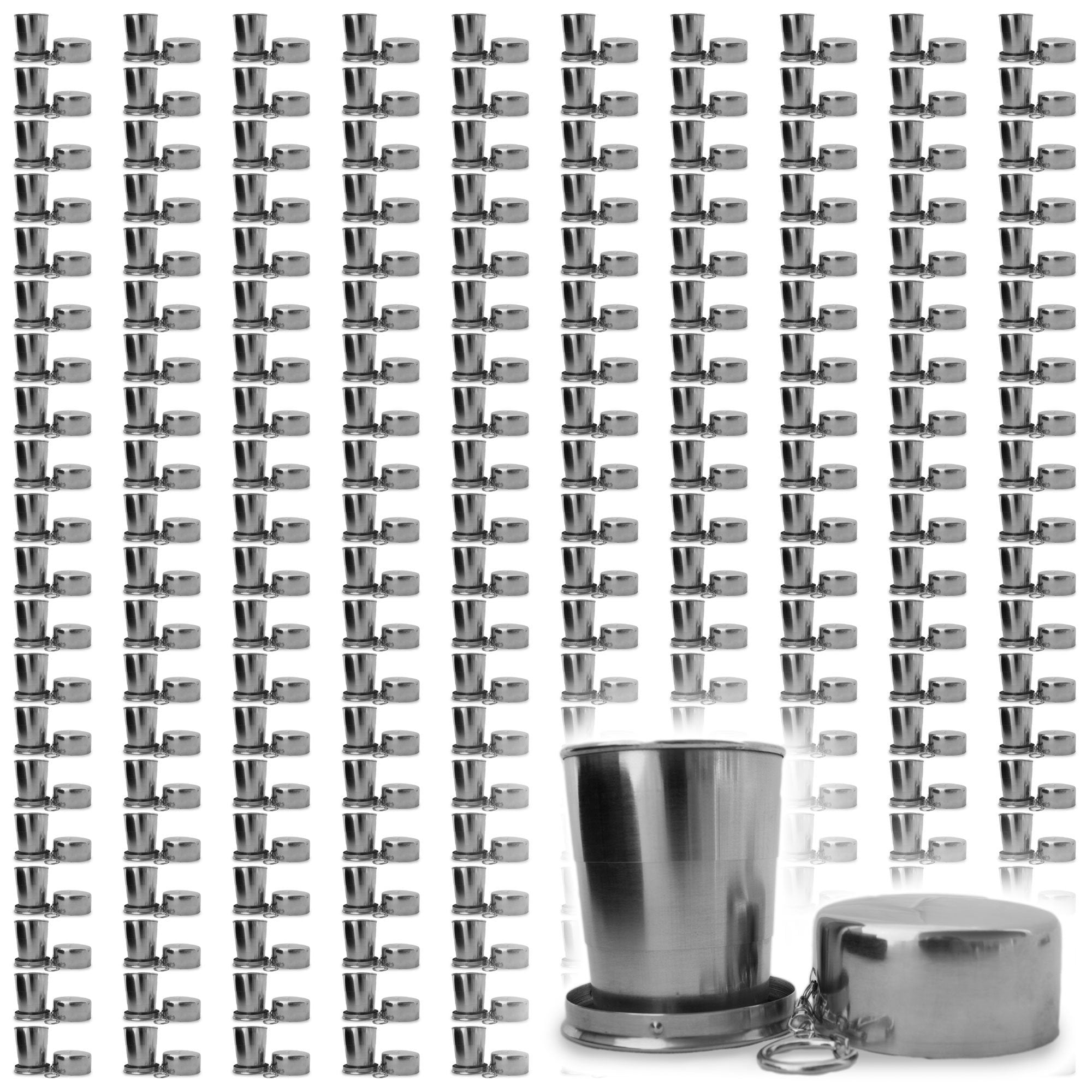 Collapsible Stainless Steel Travel Cup - 18oz Insulated Camping Mug with Lid & Handle - Perfect for Hiking, Backpacking, and Outdoor Adventures