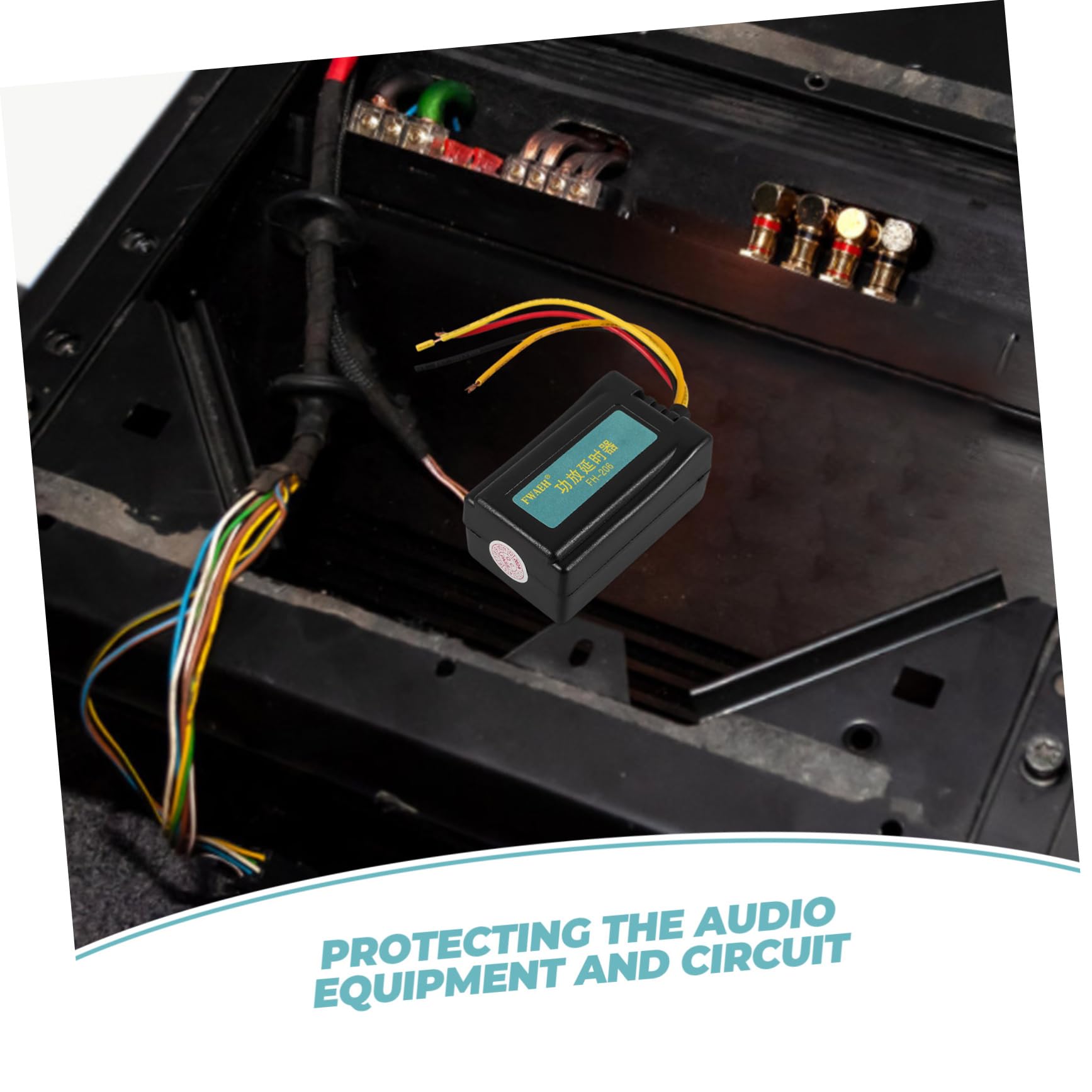 12V Automotive Digital Delay Relay Timer Module - Precision Low Voltage Start-up for Car Audio System & Speaker Control | Perfect for DIY Car Audio Projects & Vehicle Electrical Upgrades
