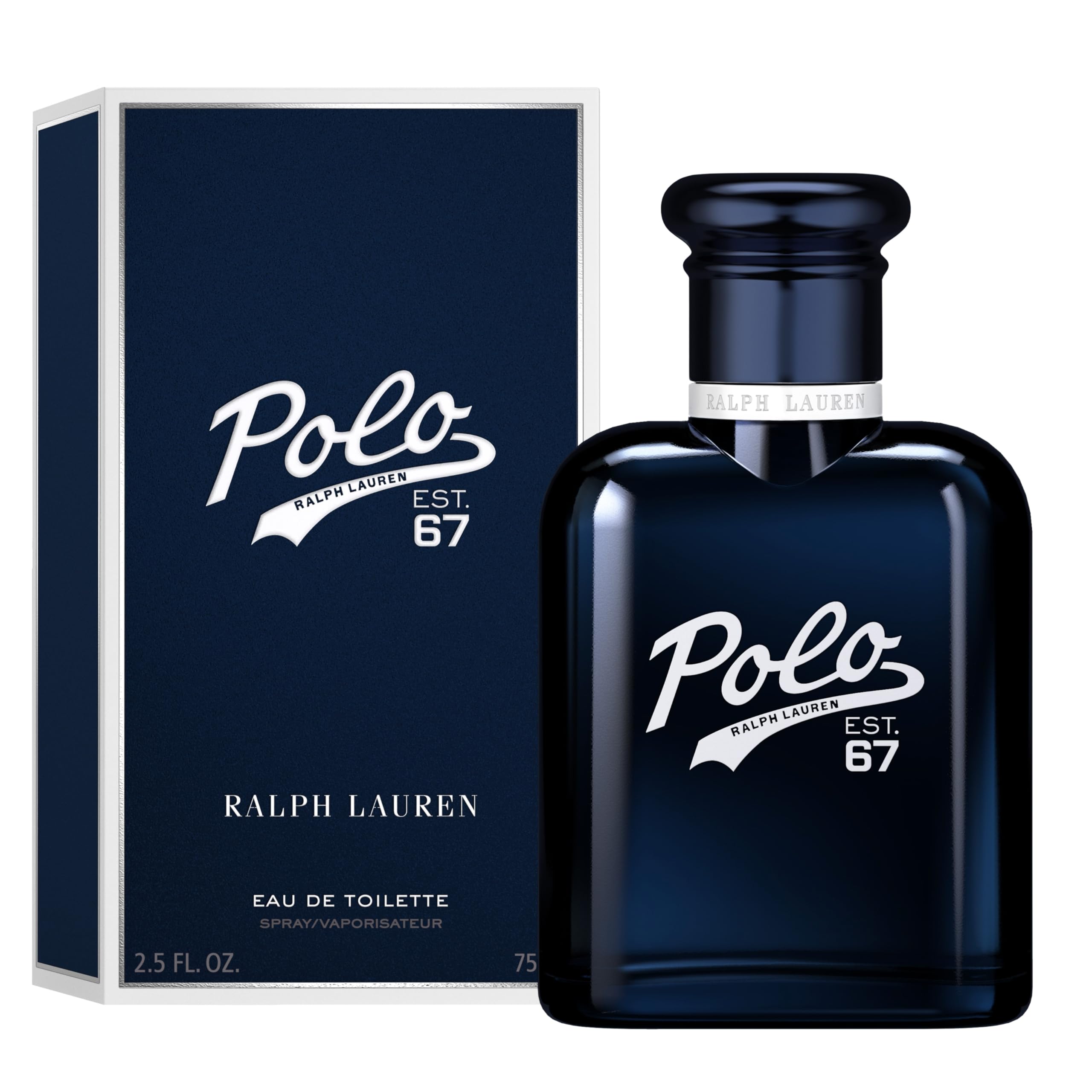 Ralph Lauren Polo 67 Men's Cologne Refill Set - Woody & Solar Fragrance with Sunflower, Bergamot & Patchouli - 2.5 Fl Oz EDT & 5.1 Fl Oz Refill Bottle - Perfect for Daily Wear, Office & Special Occasions