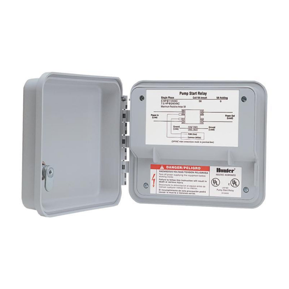 Hunter PSR 53 Triple Pole Single Throw Pump Start Relay 7.5 HP - Heavy Duty Irrigation & Water Pump Control for Farms, Pools & Agricultural Systems