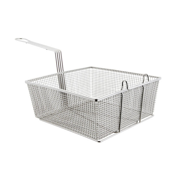 FMP 225 1003 Commercial Grade Stainless Steel Full Size Fry Basket - Perfect for Restaurants, Food Trucks & Home Deep Frying