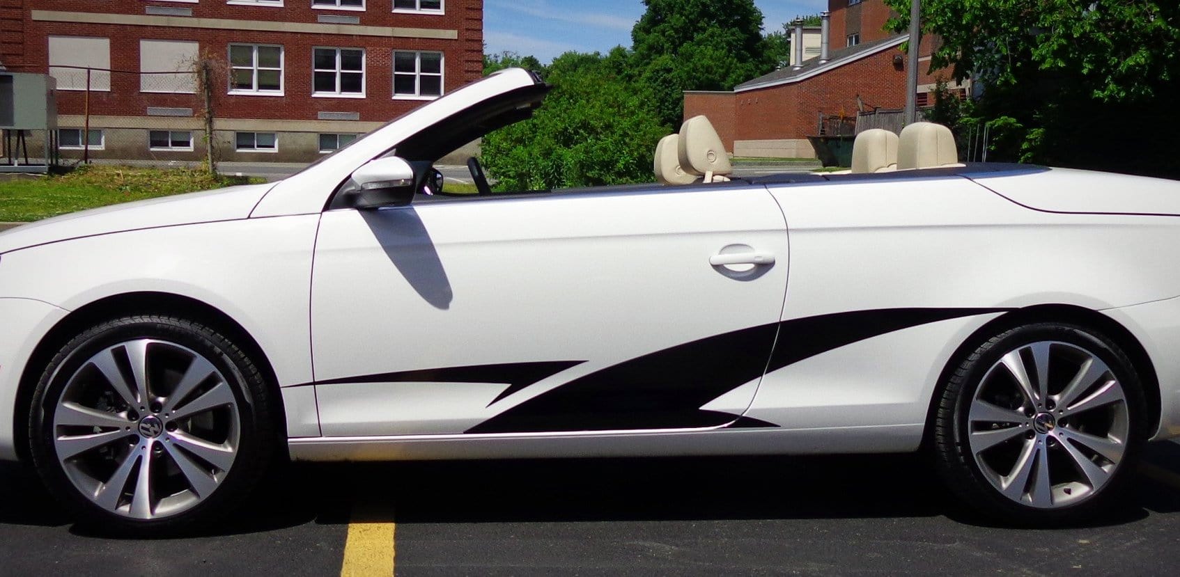 Premium Vinyl Cut Car Side Decal Stripes - #344 Design - Waterproof & Durable Automotive Stickers for Cars, Trucks & SUVs - Perfect for Customizing Your Vehicle's Exterior