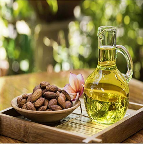 Pure Sweet Almond Oil for Hair Growth & Skin Care - Vitamin E Enriched, Reduces Dark Circles - 100ml for Men & Women - Perfect for Massage, Hair Treatment & Nighttime Skin Routine