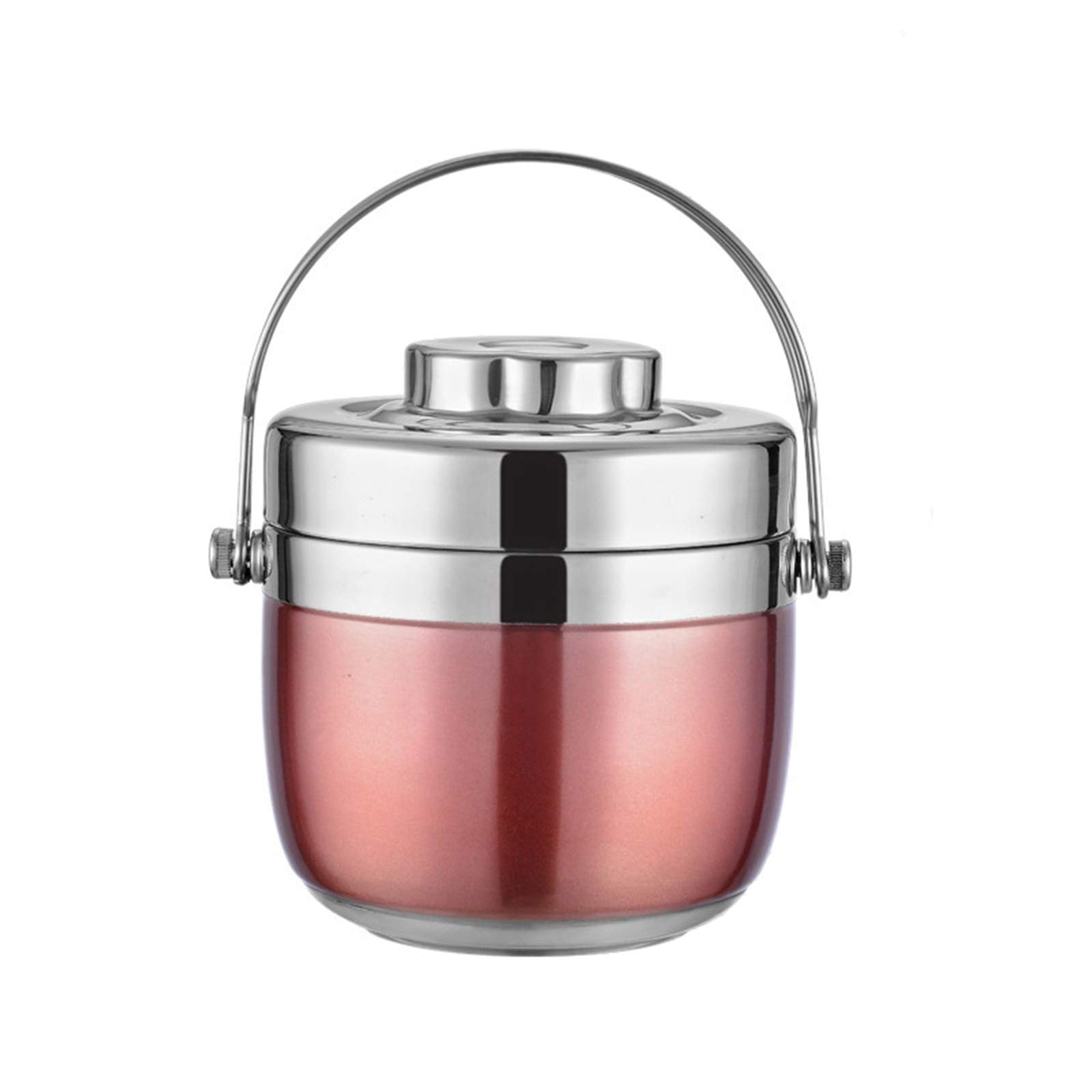 1.5L Portable Stainless Steel Thermos Lunch Box - Double Layer Insulated Food Container for Hot & Cold Meals - Lightweight, Durable & Reusable for School, Office, Camping & Travel